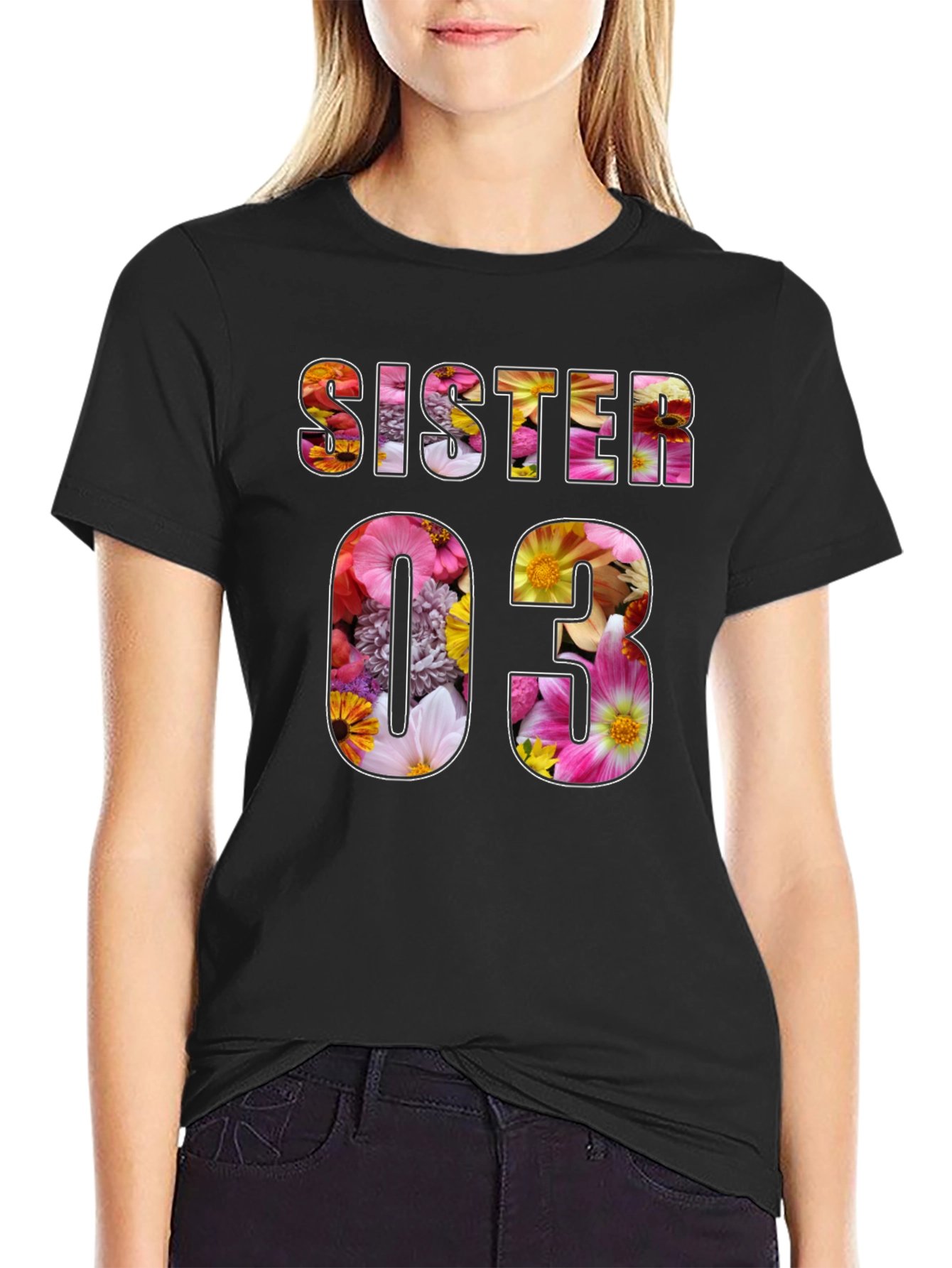 Floral Sister 03 Graphic T-Shirt