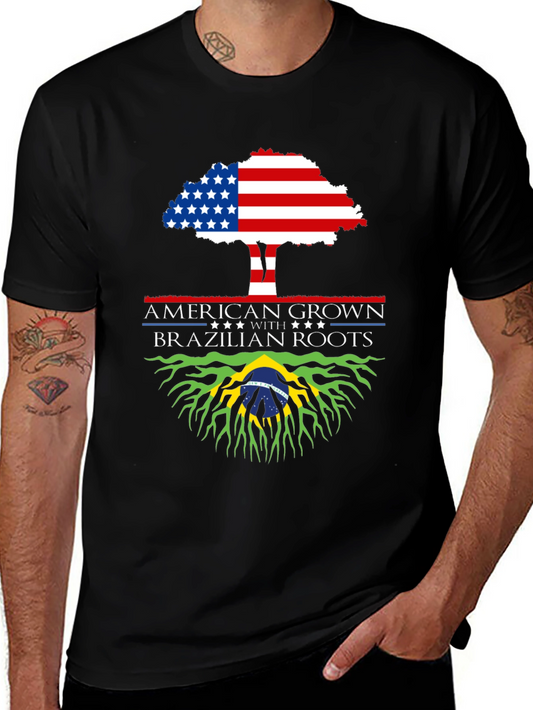 American Grown with Brazilian Roots T-Shirt
