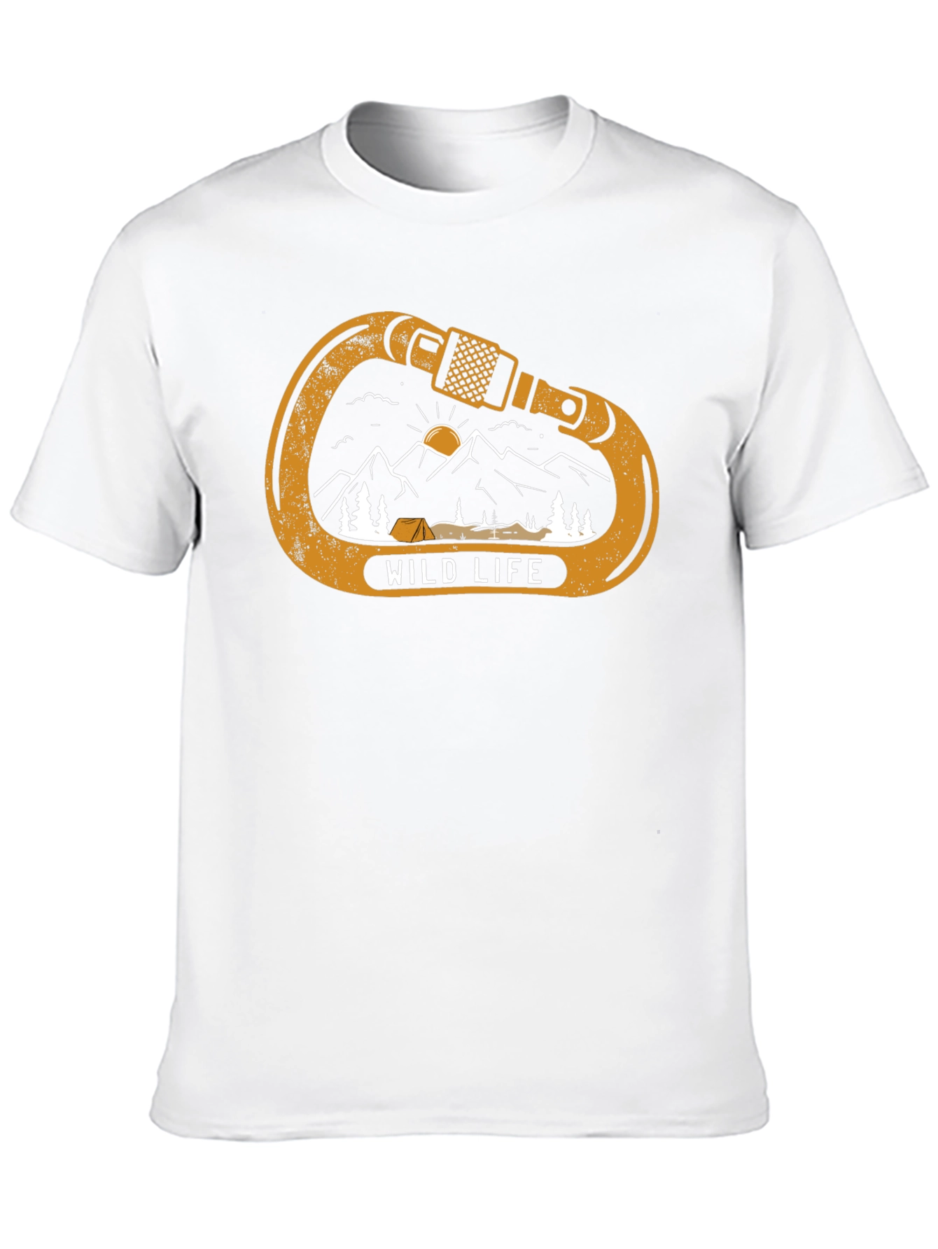 Wild Life Climbing Carabiner Graphic Tee - Black