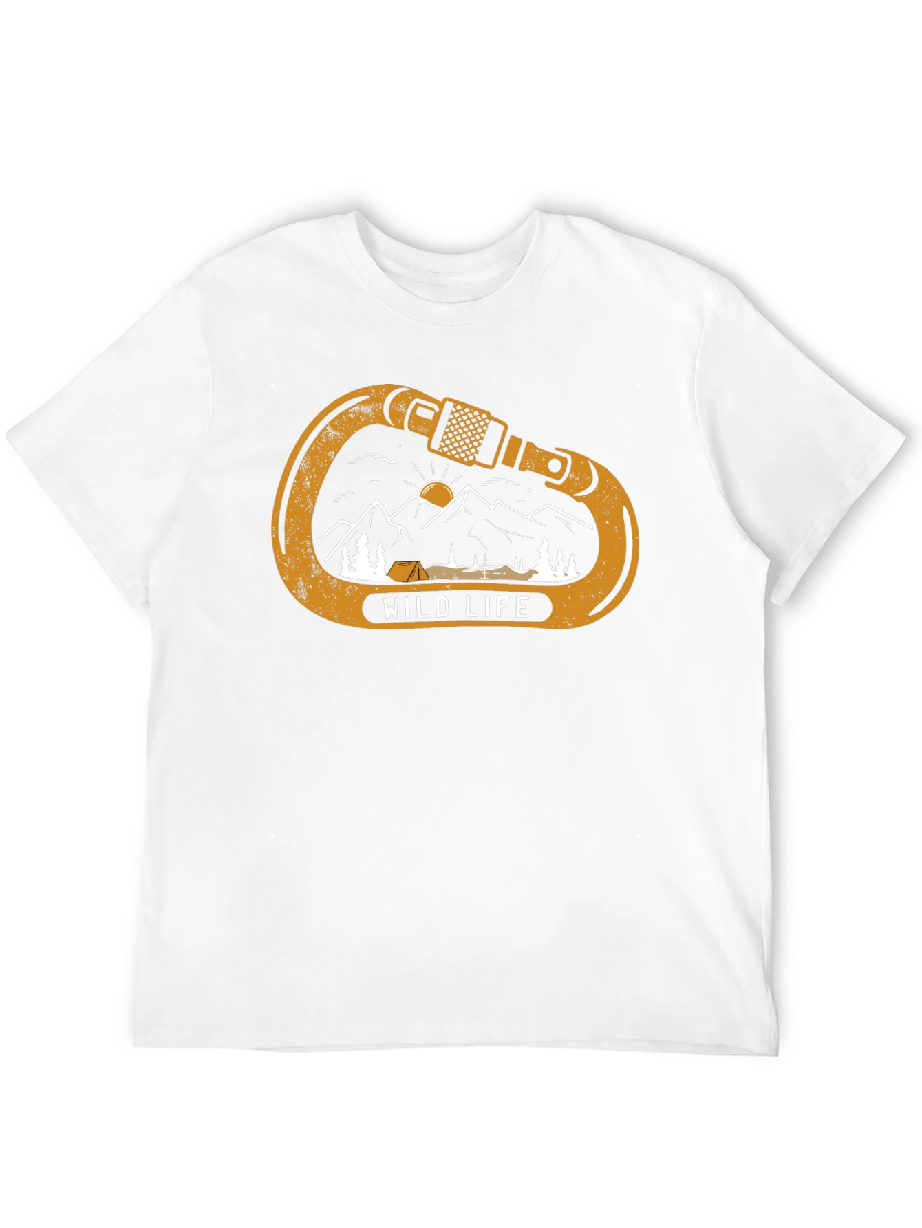 Wild Life Climbing Carabiner Graphic Tee - Black