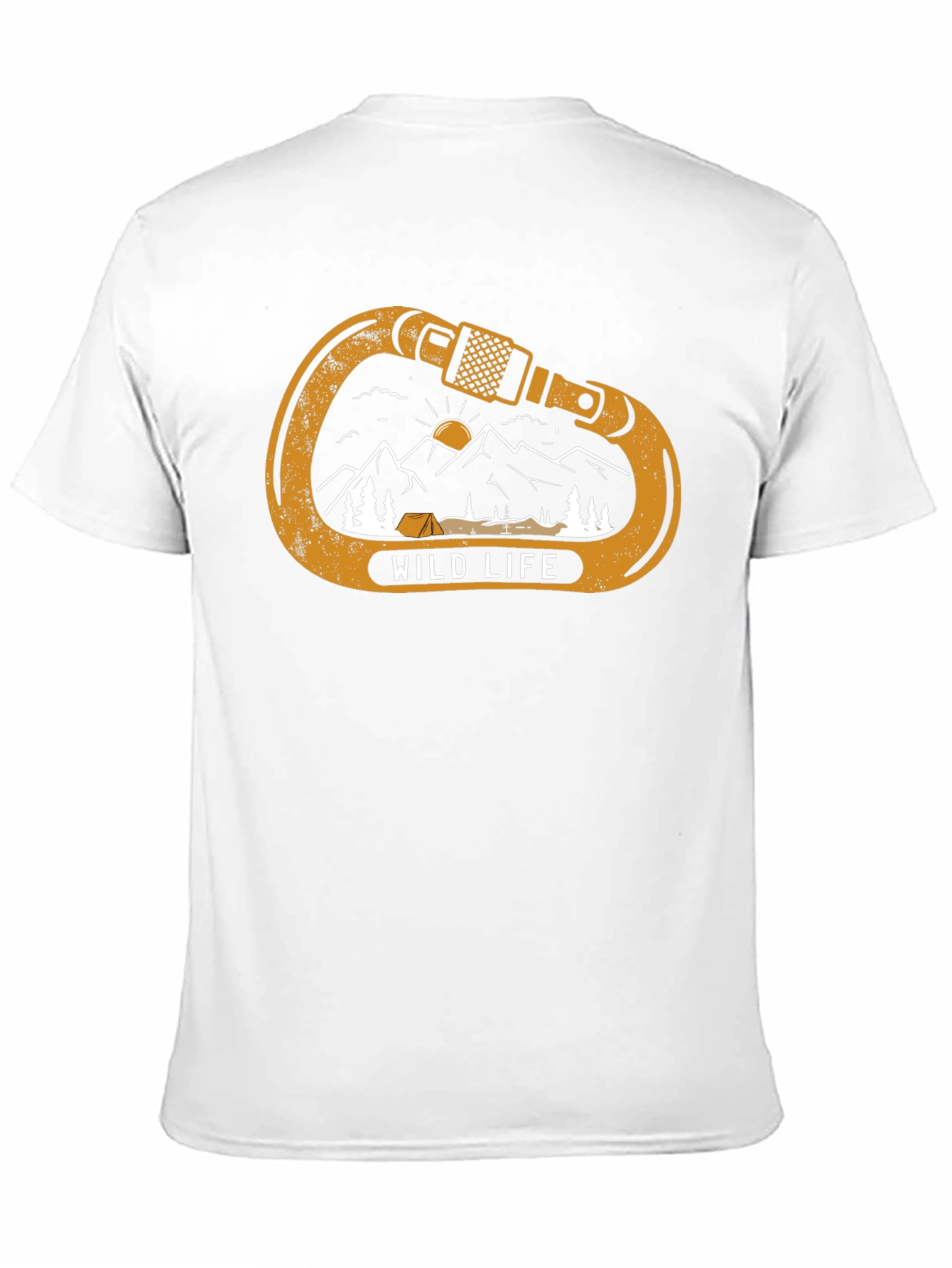 Wild Life Climbing Carabiner Graphic Tee - Black