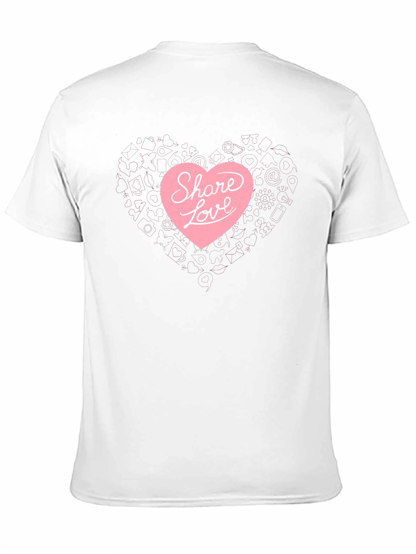 Share Love Black Graphic Tee