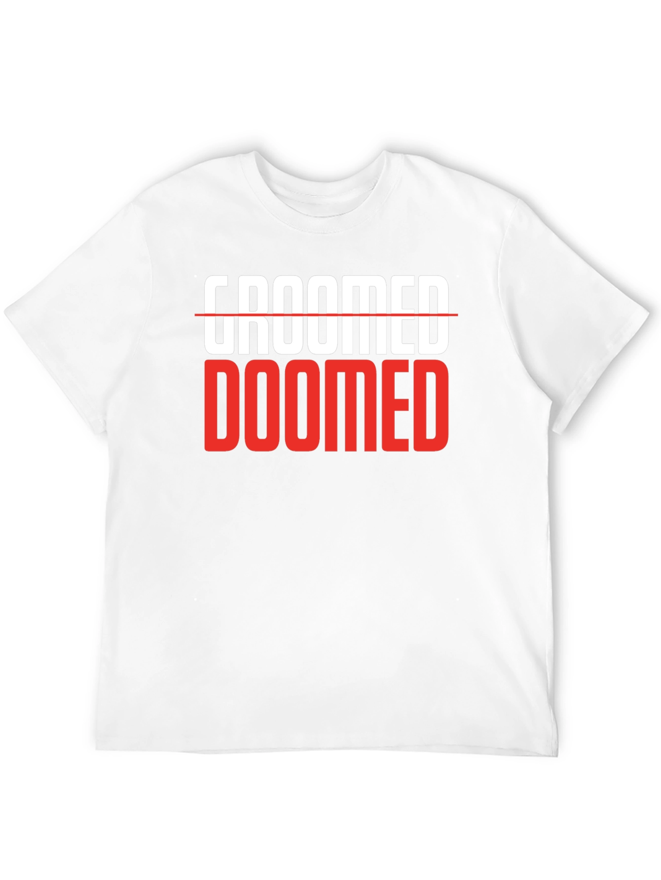 Groomed Doomed Graphic T-Shirt Black Cotton Blend
