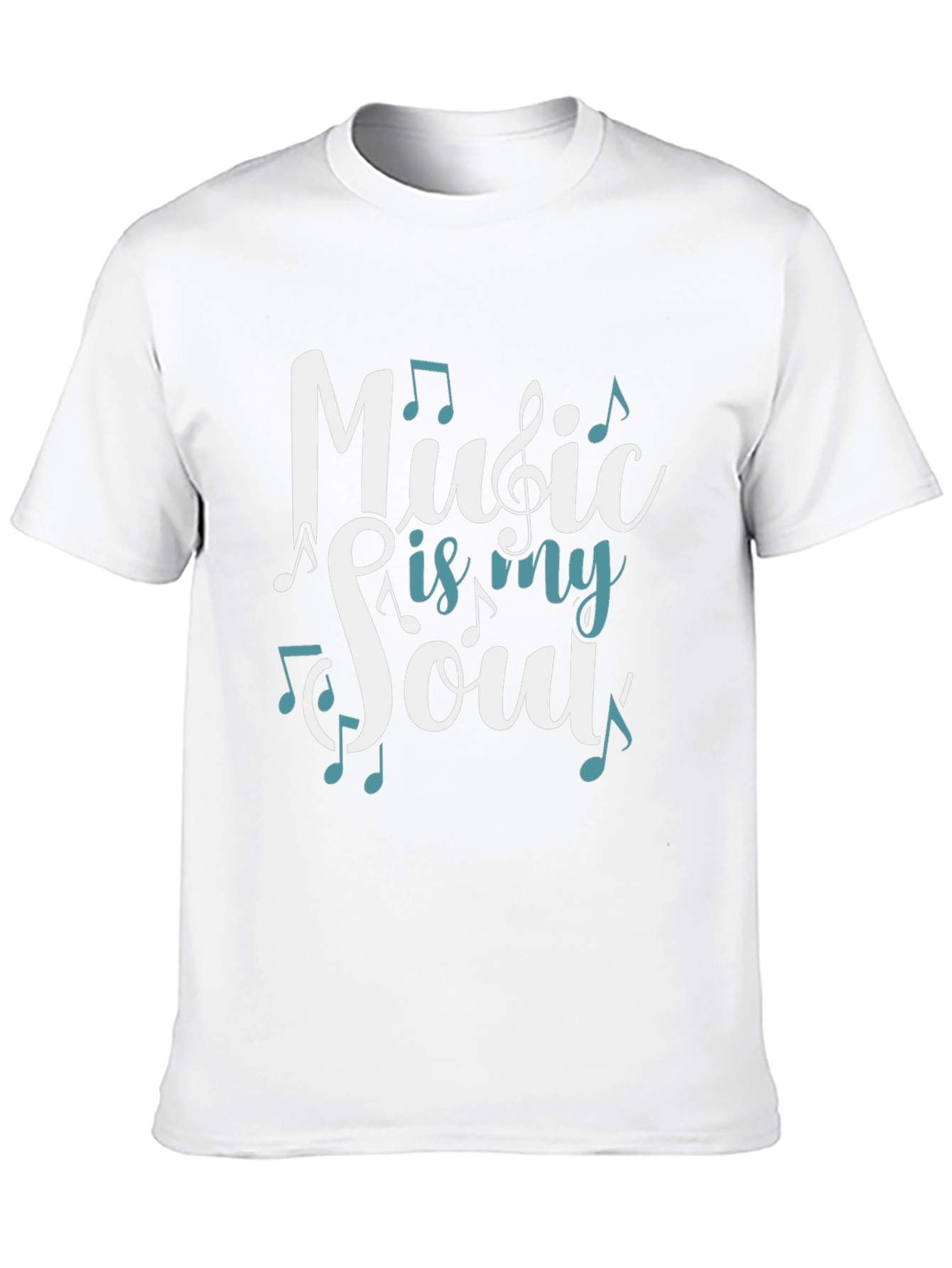 Music is my Soul T-Shirt - Casual Graphic Tee