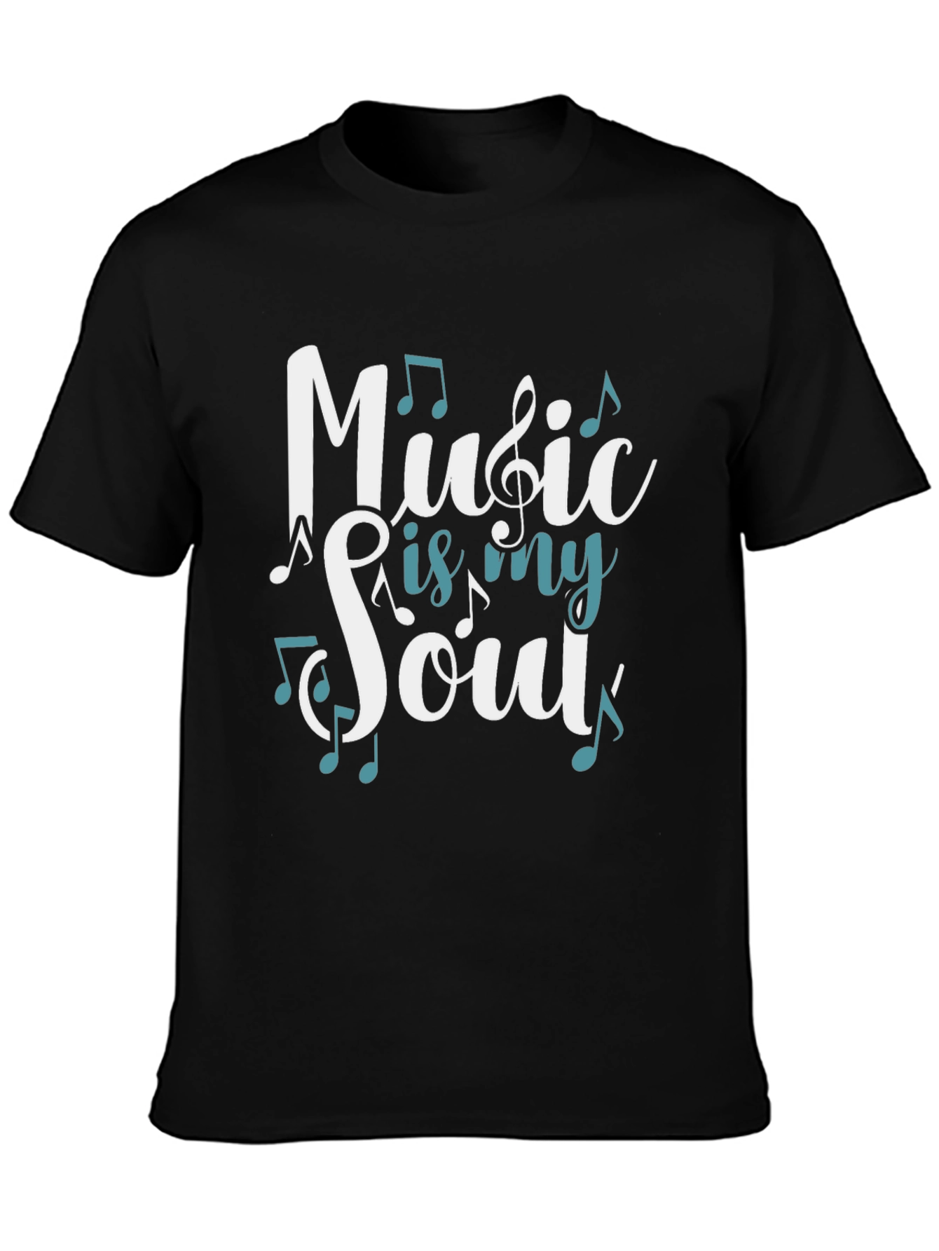 Music is my Soul T-Shirt - Casual Graphic Tee