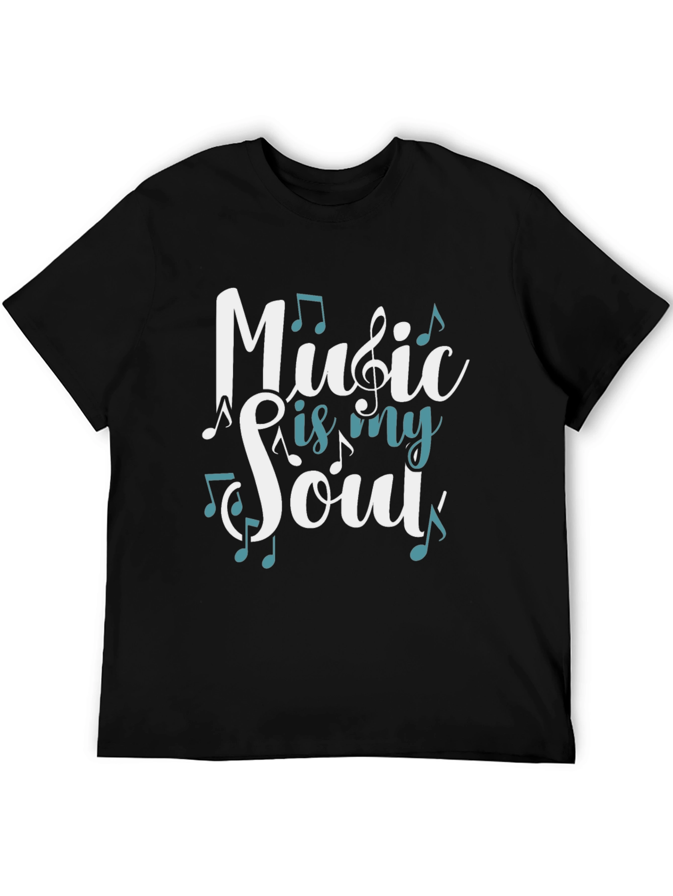 Music is my Soul T-Shirt - Casual Graphic Tee