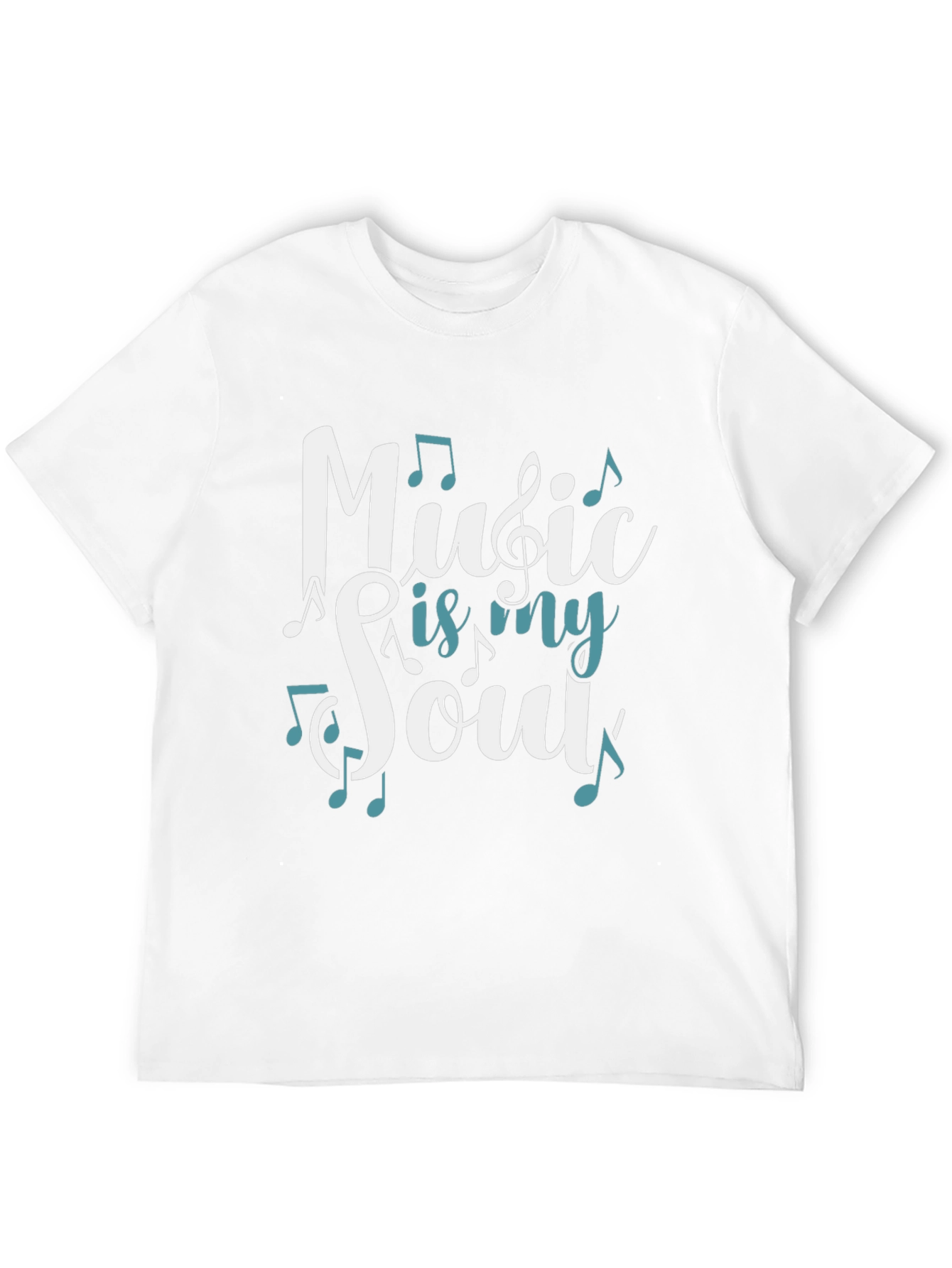 Music is my Soul T-Shirt - Casual Graphic Tee