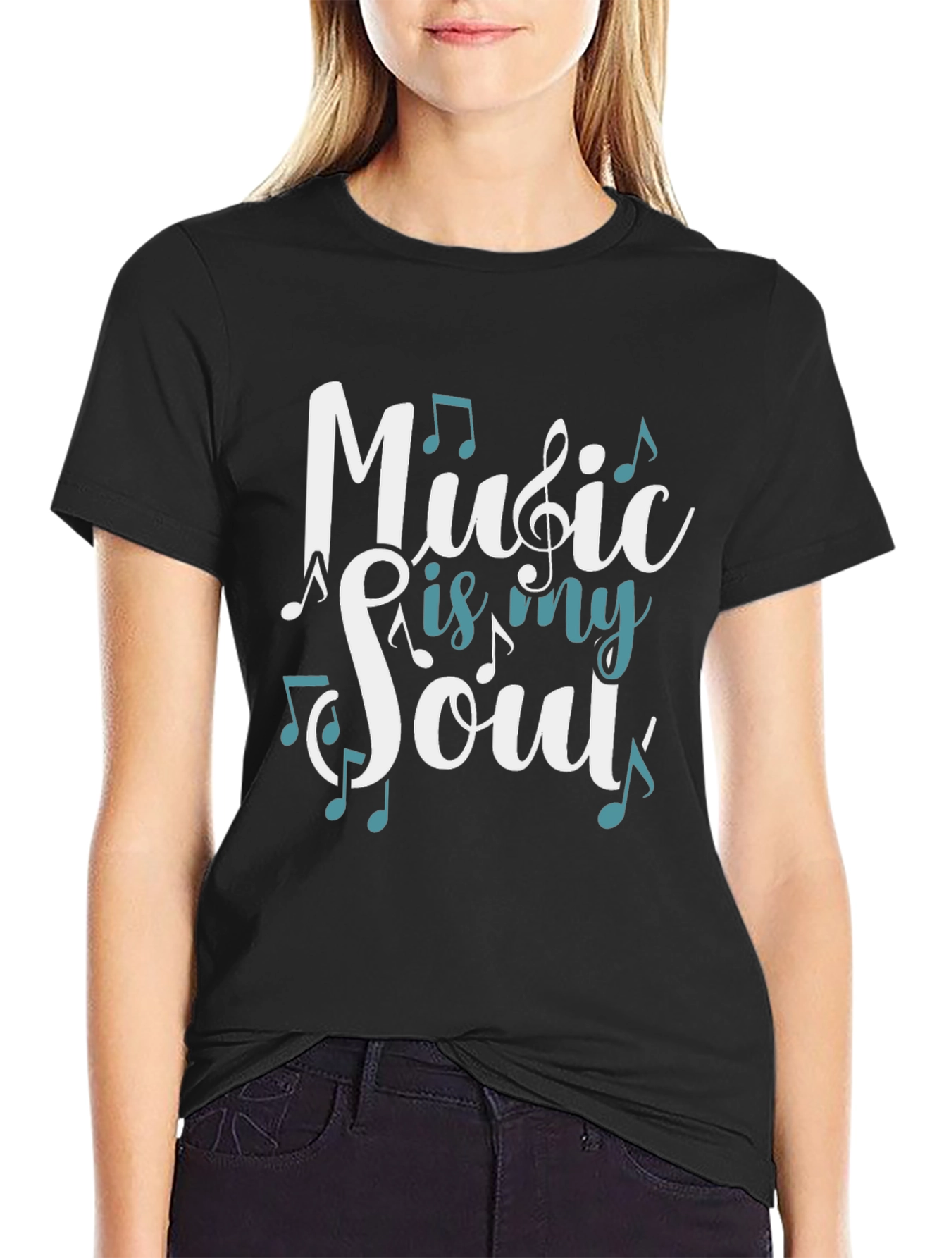 Music is my Soul T-Shirt - Casual Graphic Tee