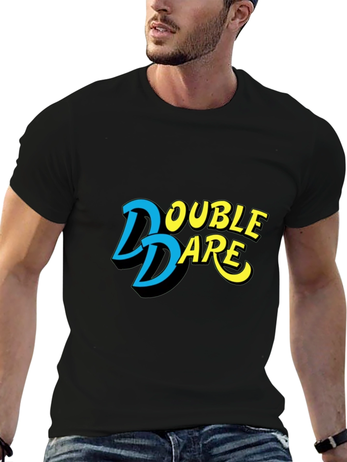 Double Dare Retro Tee - Black T-Shirt