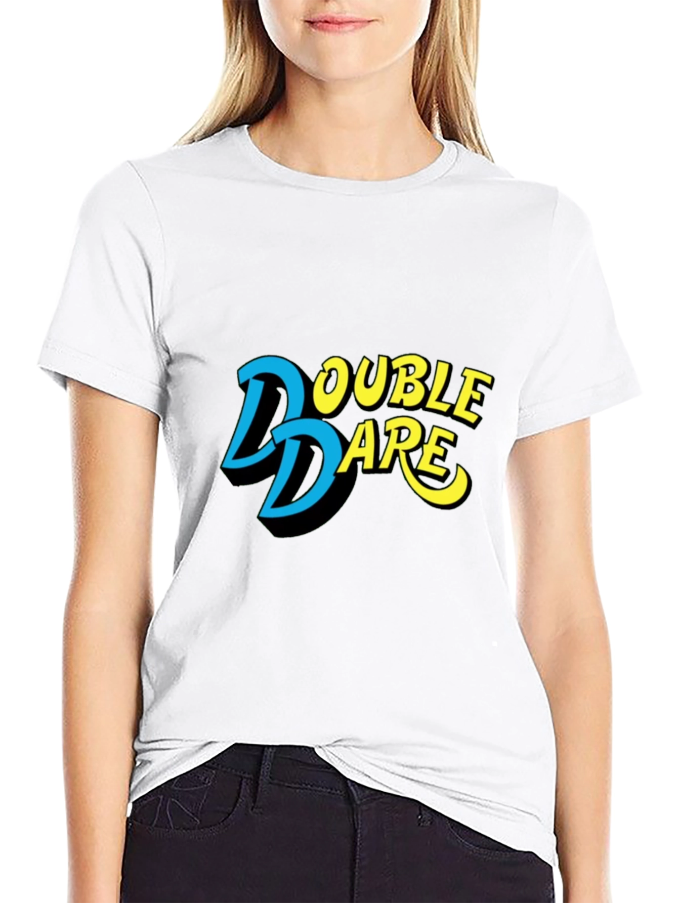 Double Dare Retro Tee - Black T-Shirt