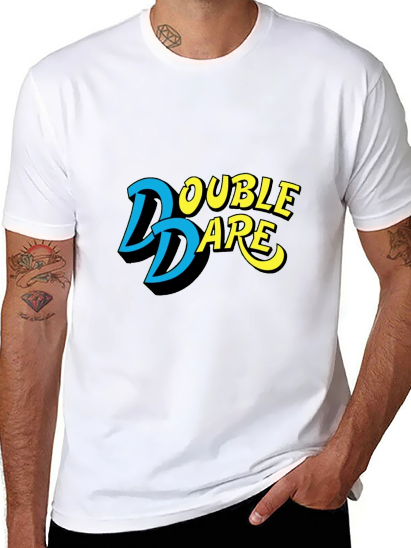 Double Dare Retro Tee - Black T-Shirt