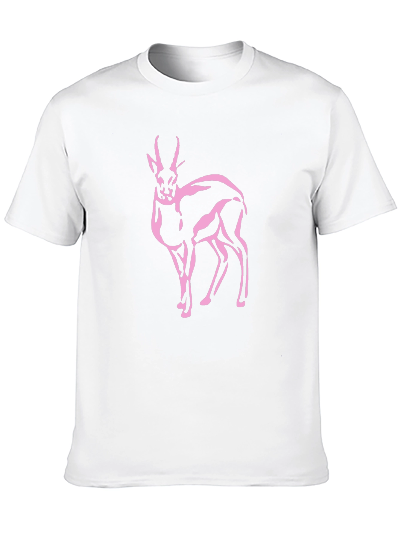 Pink Gazelle Black T-Shirt