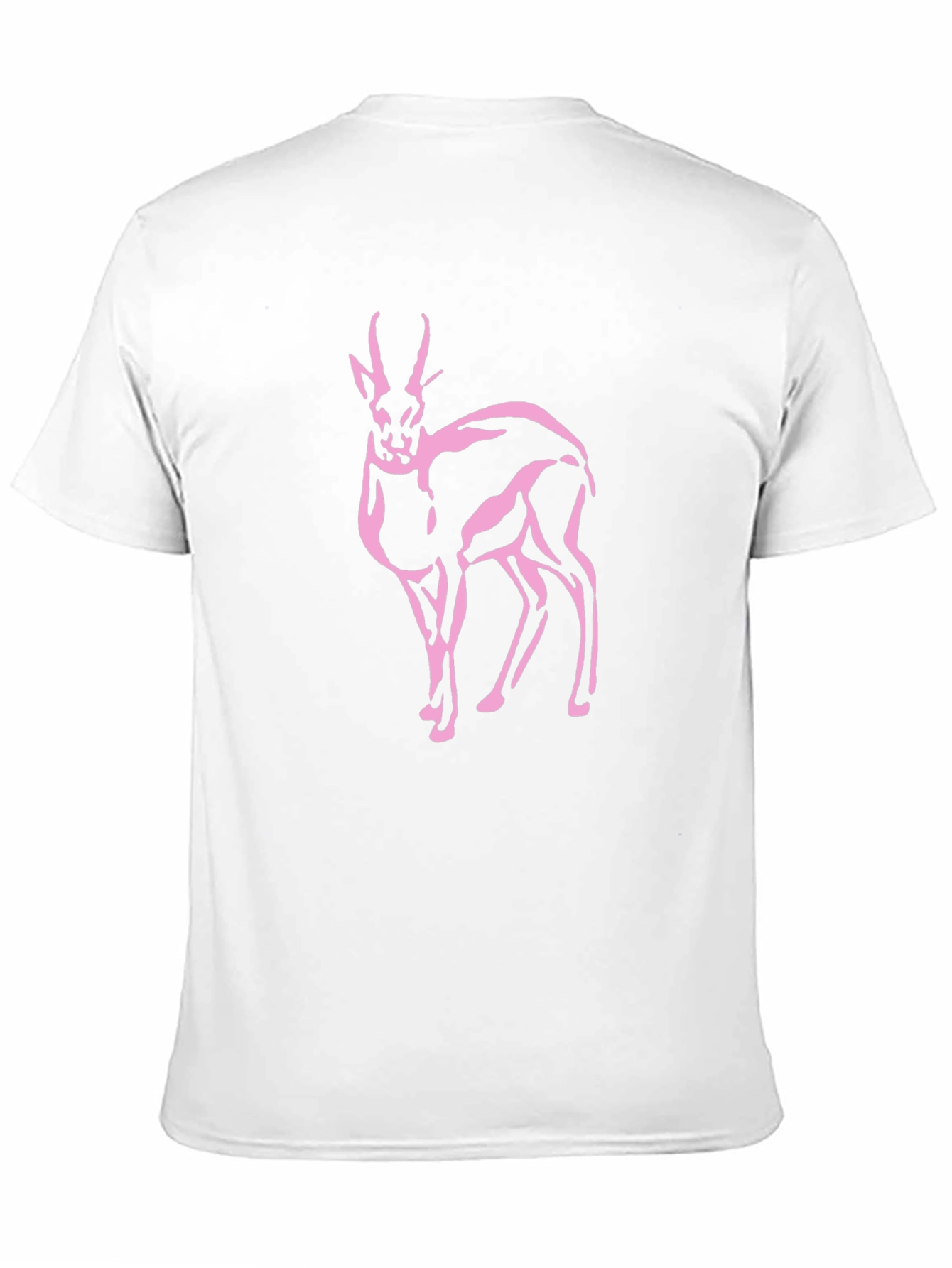 Pink Gazelle Black T-Shirt