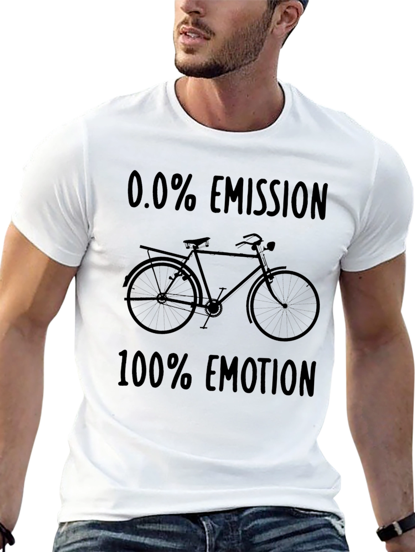 Eco-Friendly Bike Tee: 0.0% Emission 100% Emotion