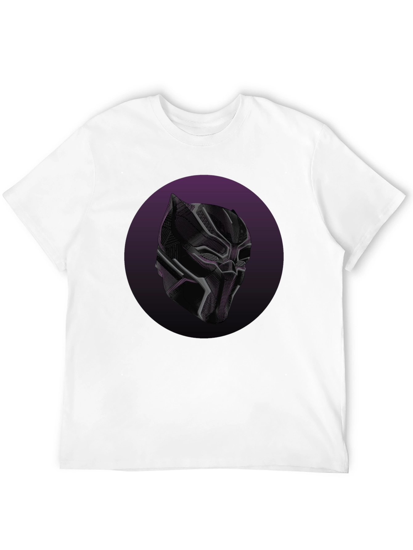 Black Panther Mask Graphic Tee - Cool Superhero Style