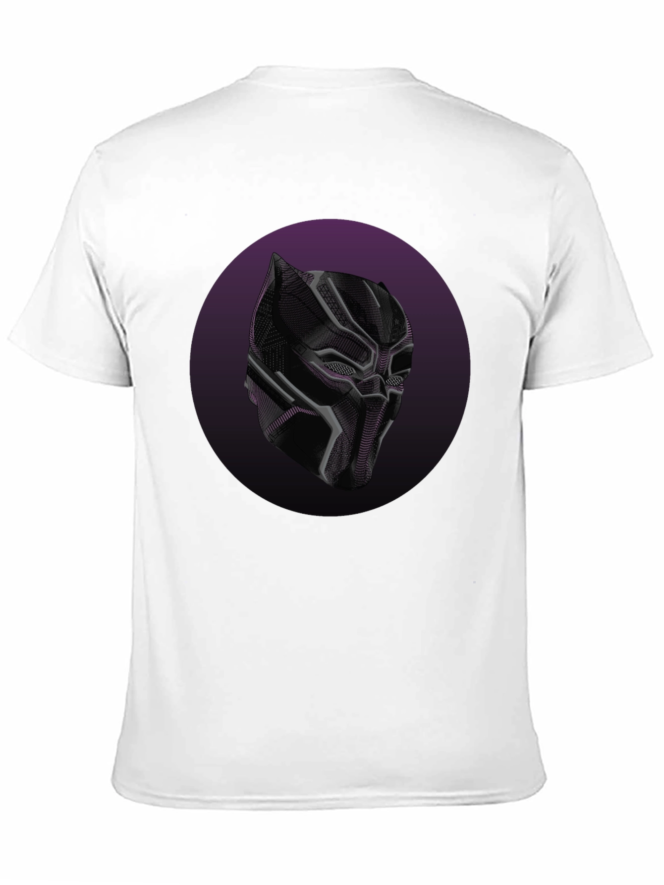 Black Panther Mask Graphic Tee - Cool Superhero Style