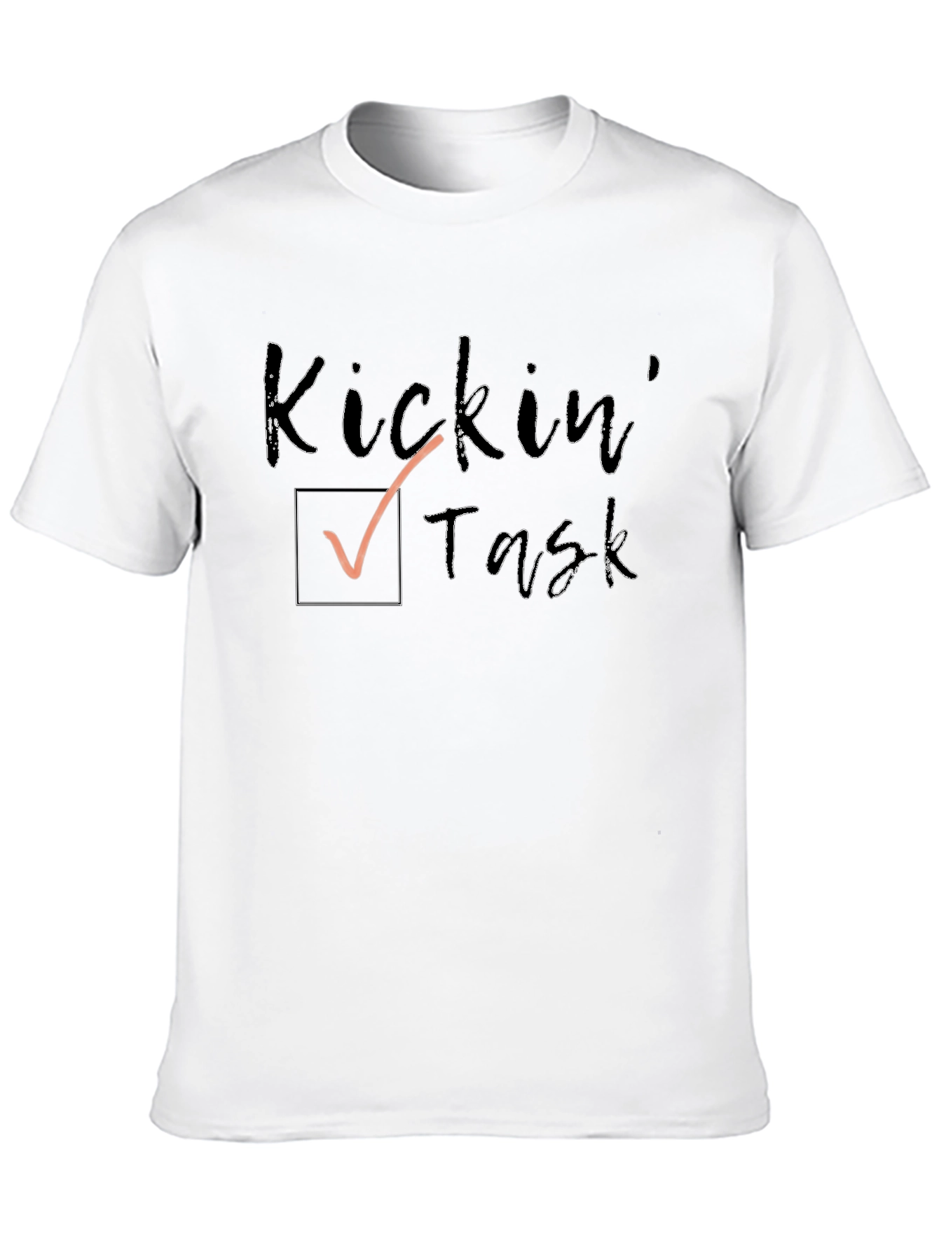 Kicking Task T-Shirt - Black Cotton Tee