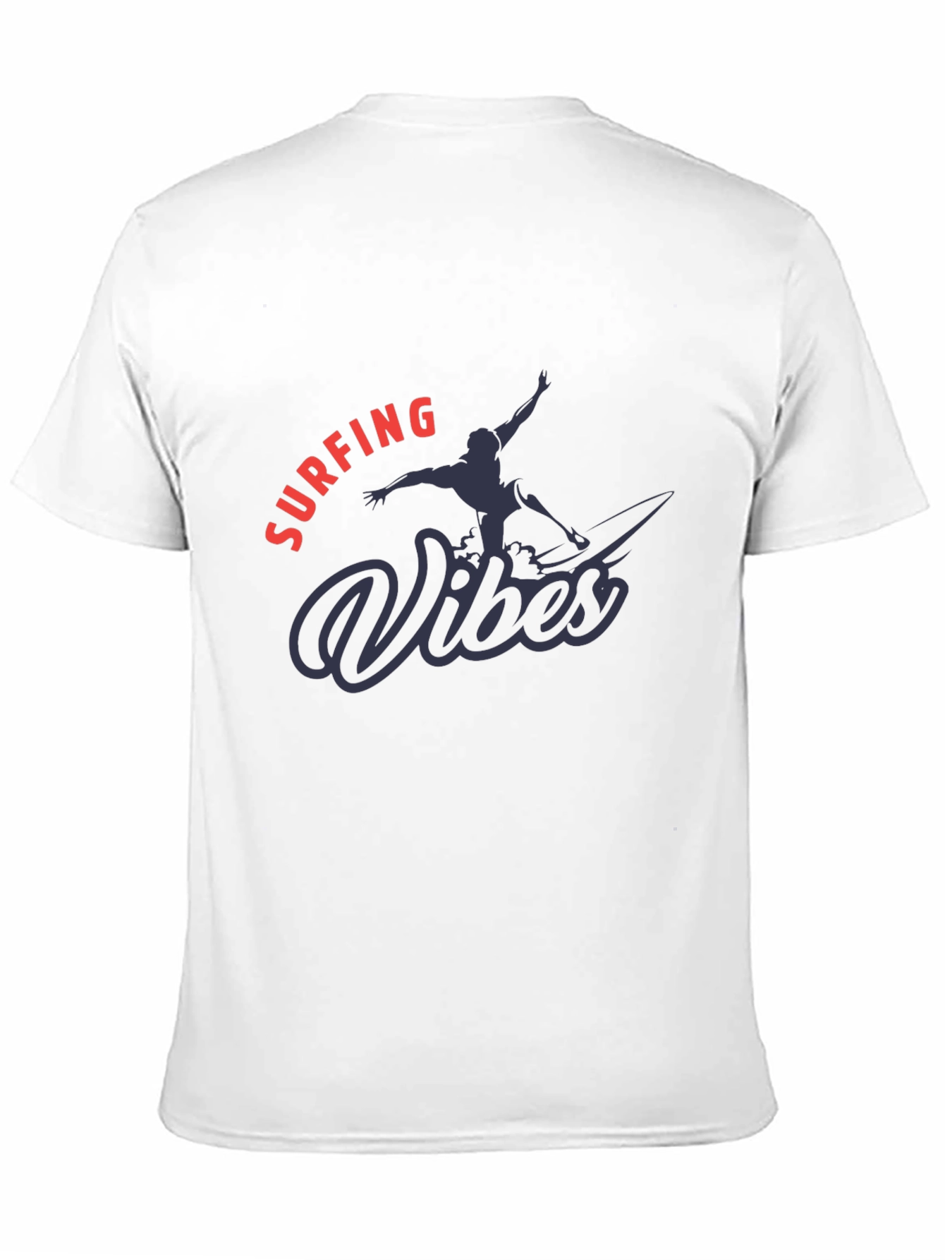 Surfing Vibes Graphic Tee - Black