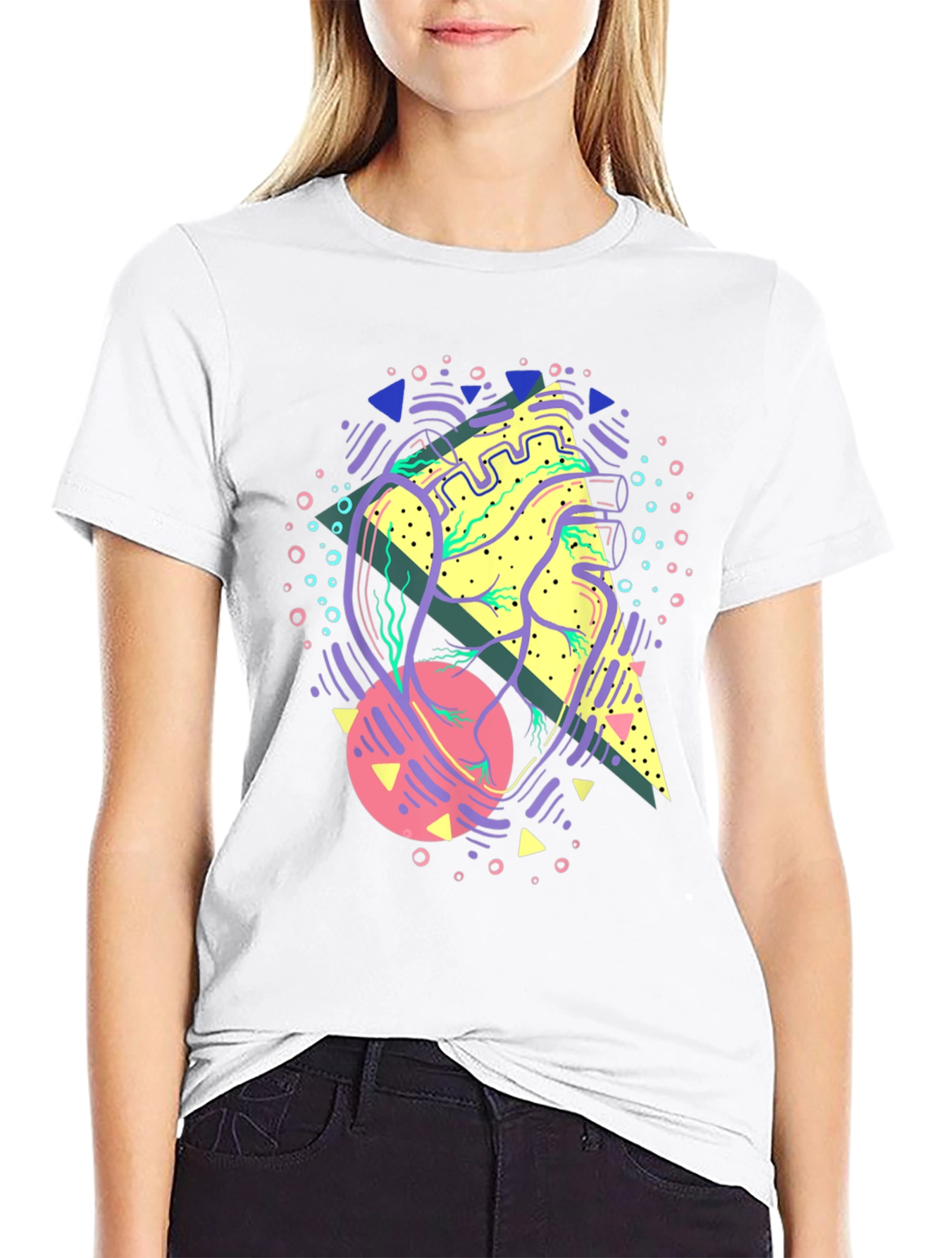 Retro Heart Graphic T-Shirt