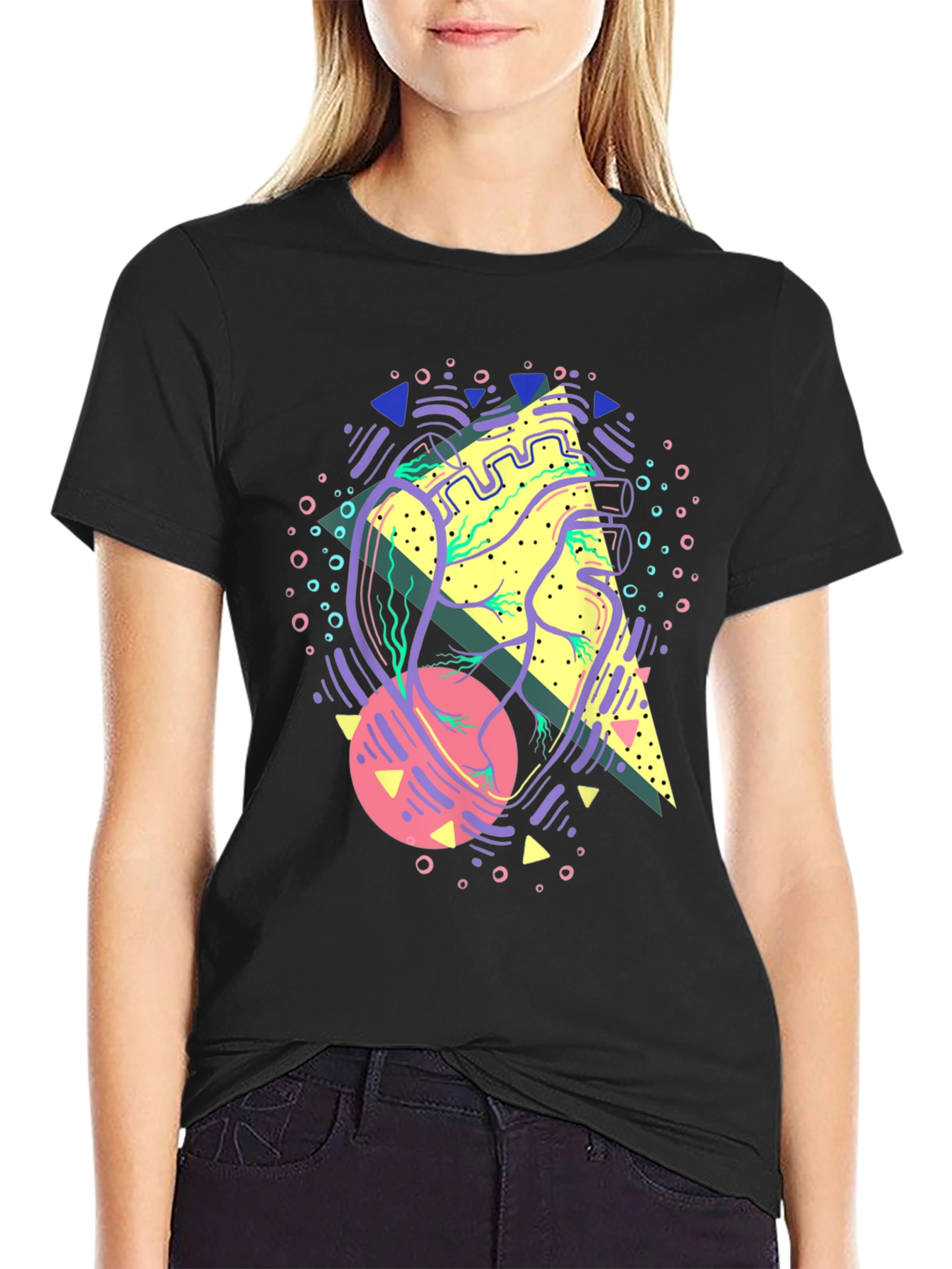 Retro Heart Graphic T-Shirt