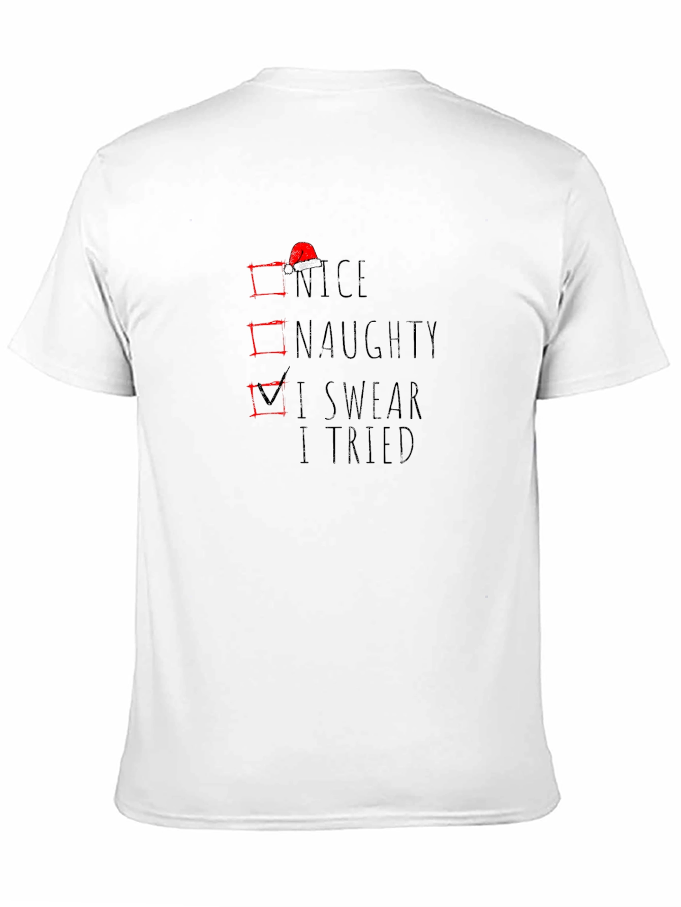 I Swear I Tried Christmas Graphic T-Shirt
