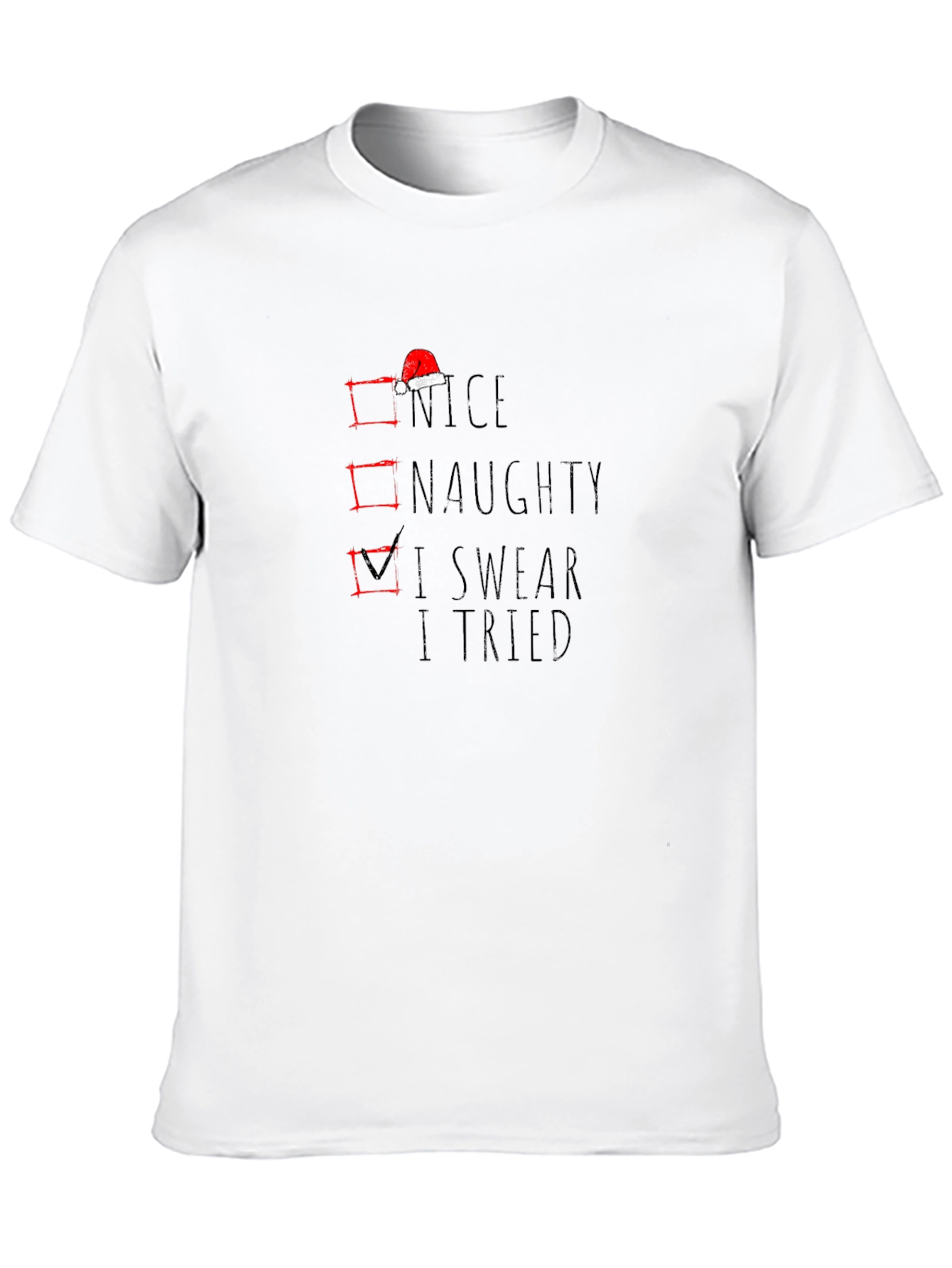 I Swear I Tried Christmas Graphic T-Shirt