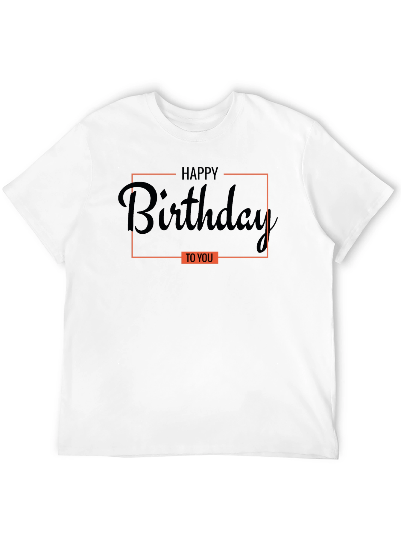 Happy Birthday Graphic Tee - Black