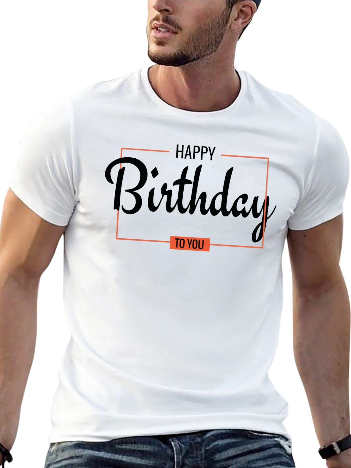 Happy Birthday Graphic Tee - Black