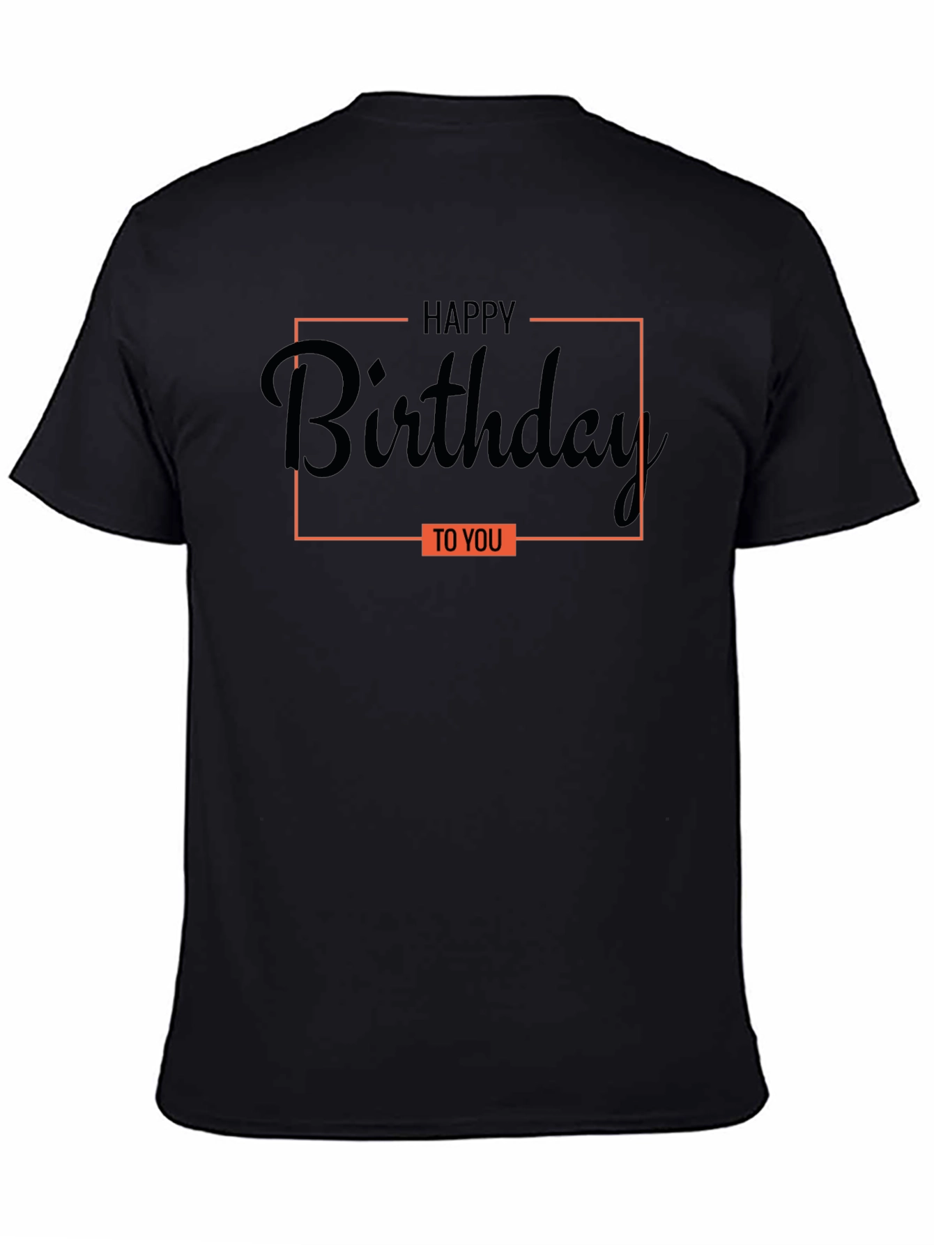 Happy Birthday Graphic Tee - Black