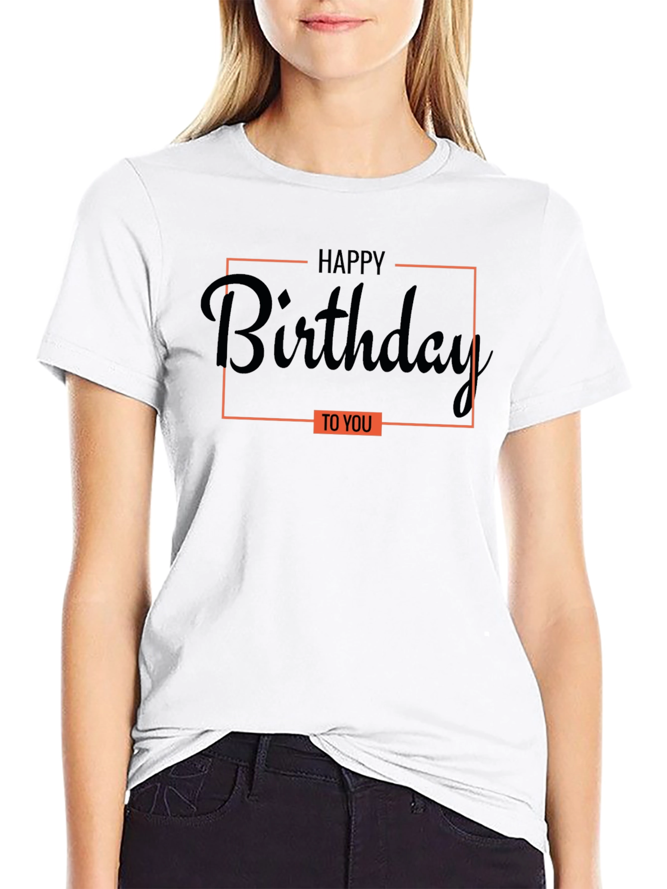 Happy Birthday Graphic Tee - Black