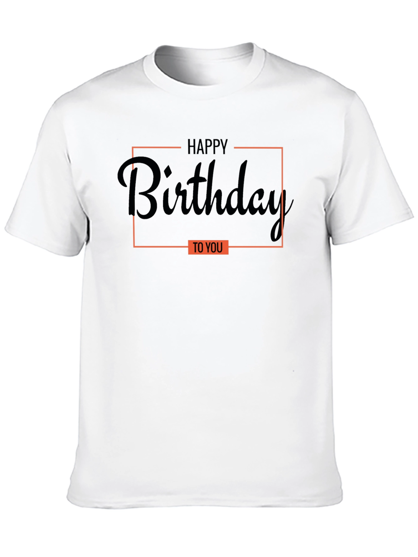 Happy Birthday Graphic Tee - Black