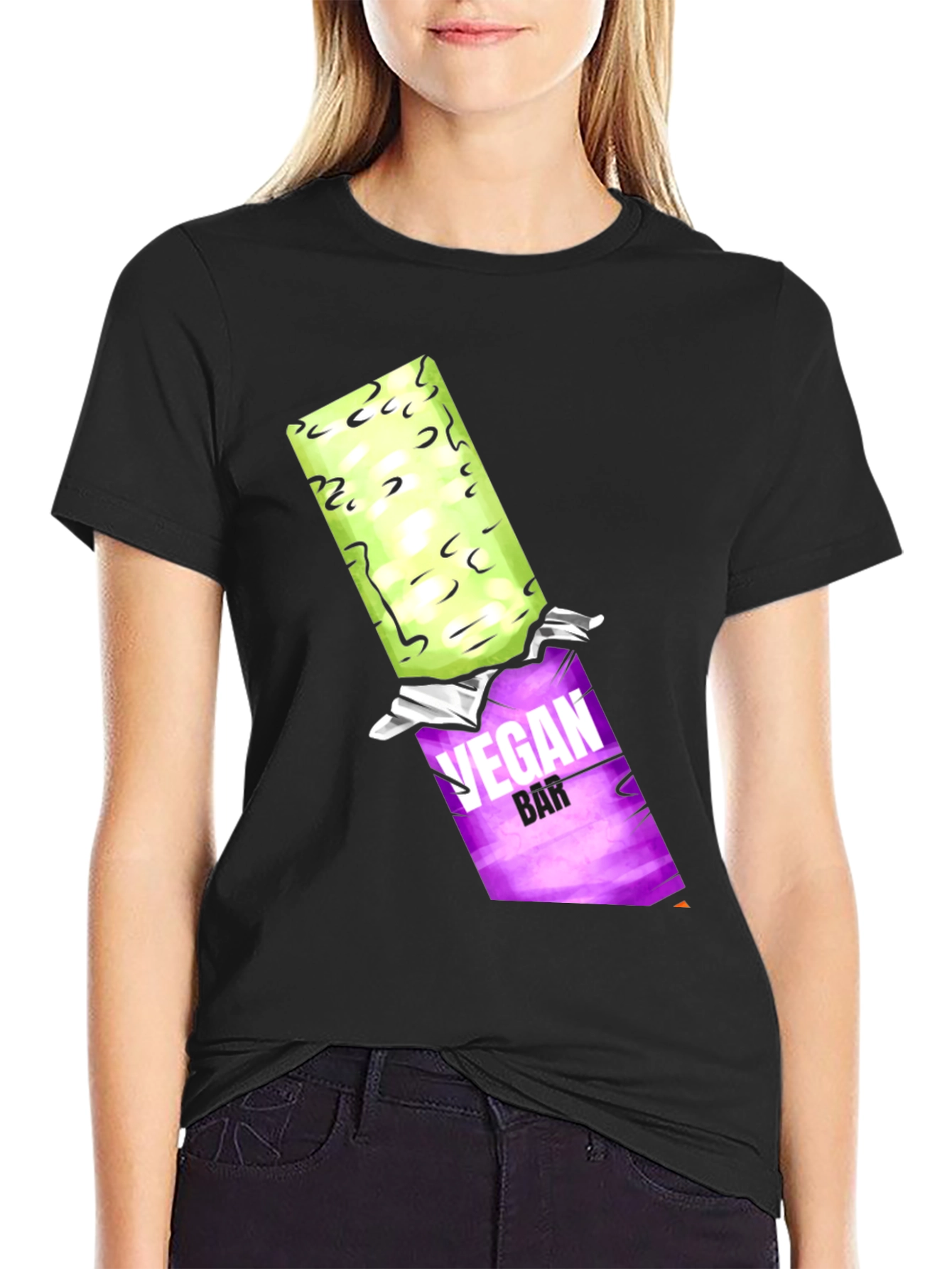 Vegan Bar Graphic Tee - Casual Style