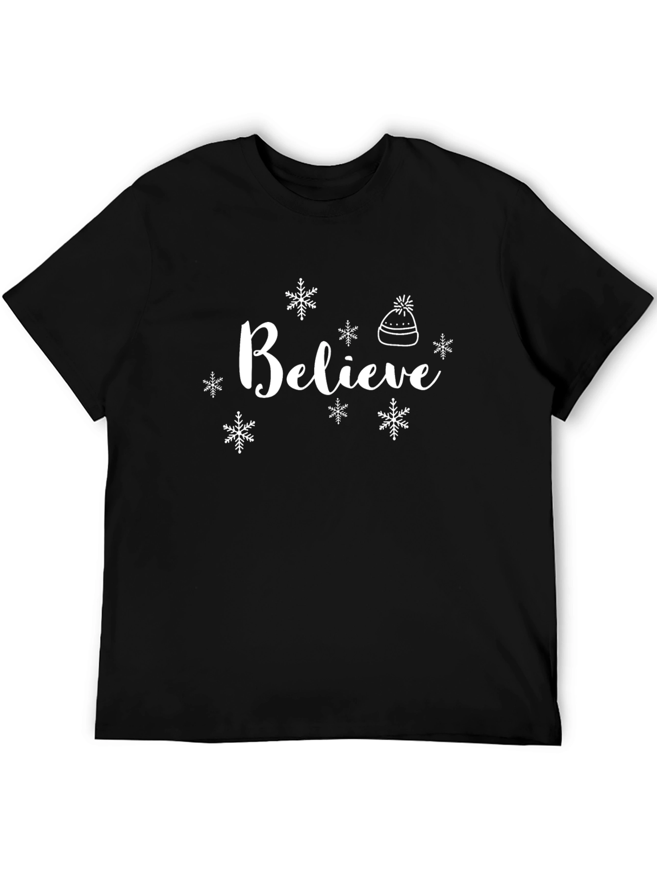 Believe Winter Holiday Graphic Tee