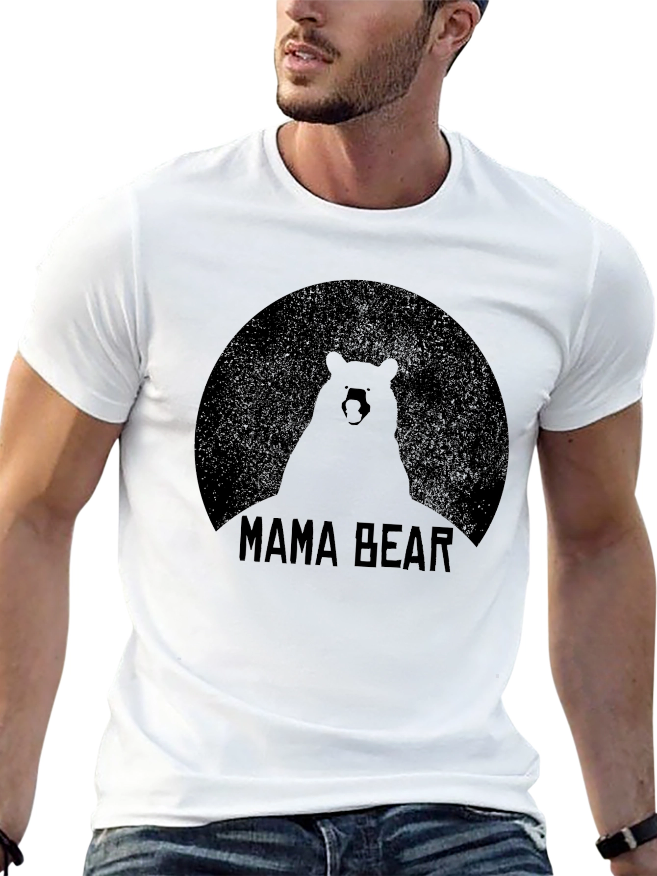 Mama Bear Graphic Tee - Black Classic Fit