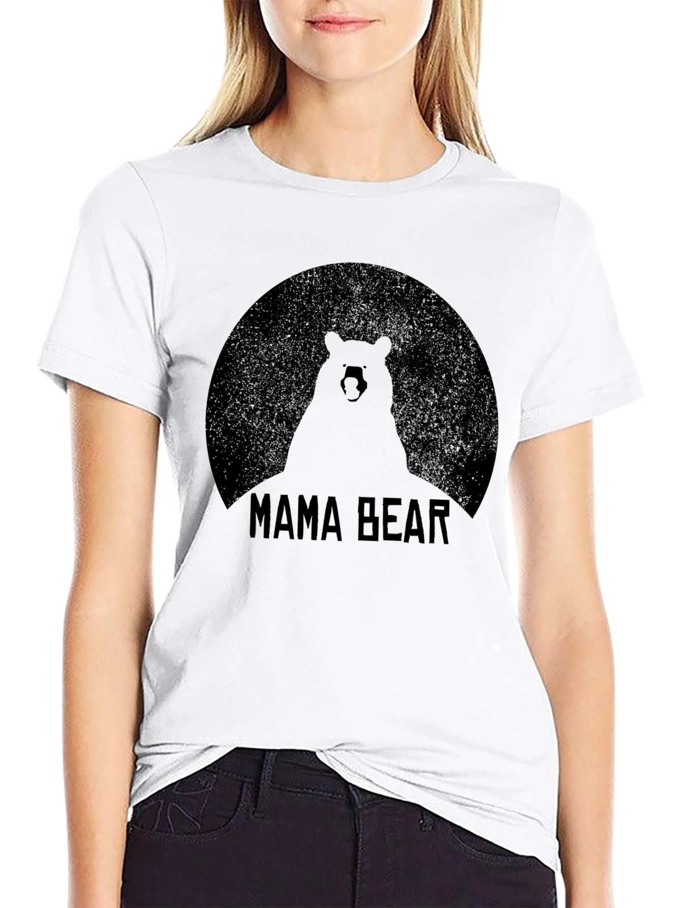 Mama Bear Graphic Tee - Black Classic Fit