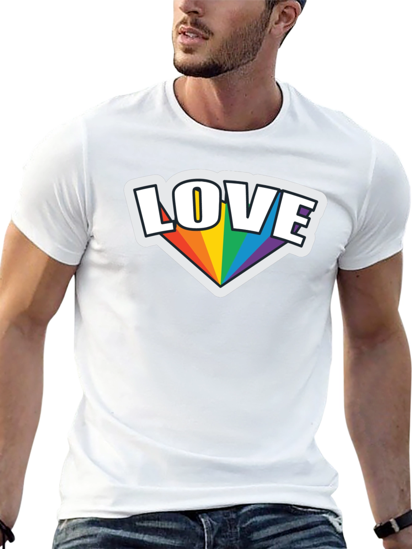 Love Rainbow Pride Graphic T-Shirt