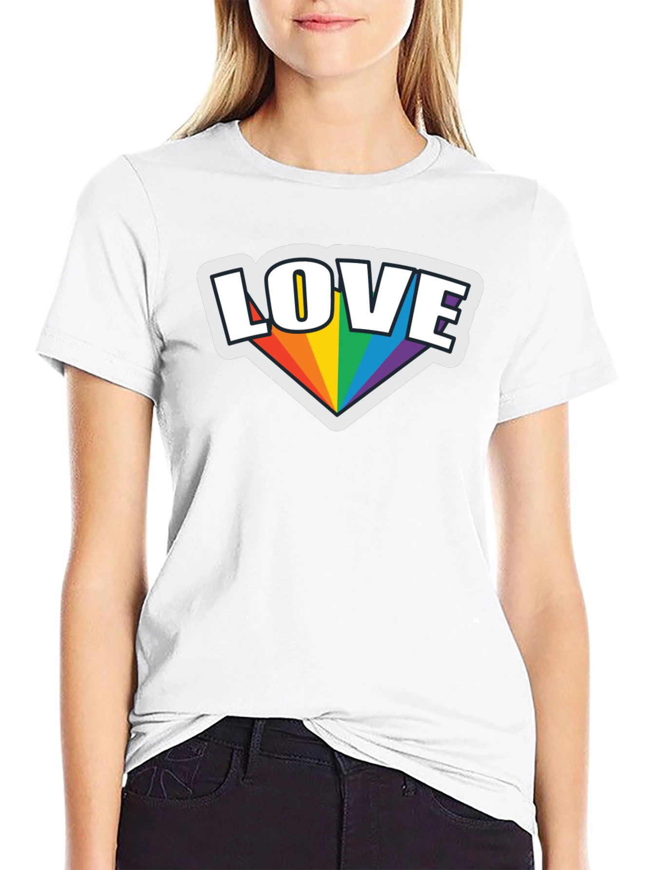 Love Rainbow Pride Graphic T-Shirt