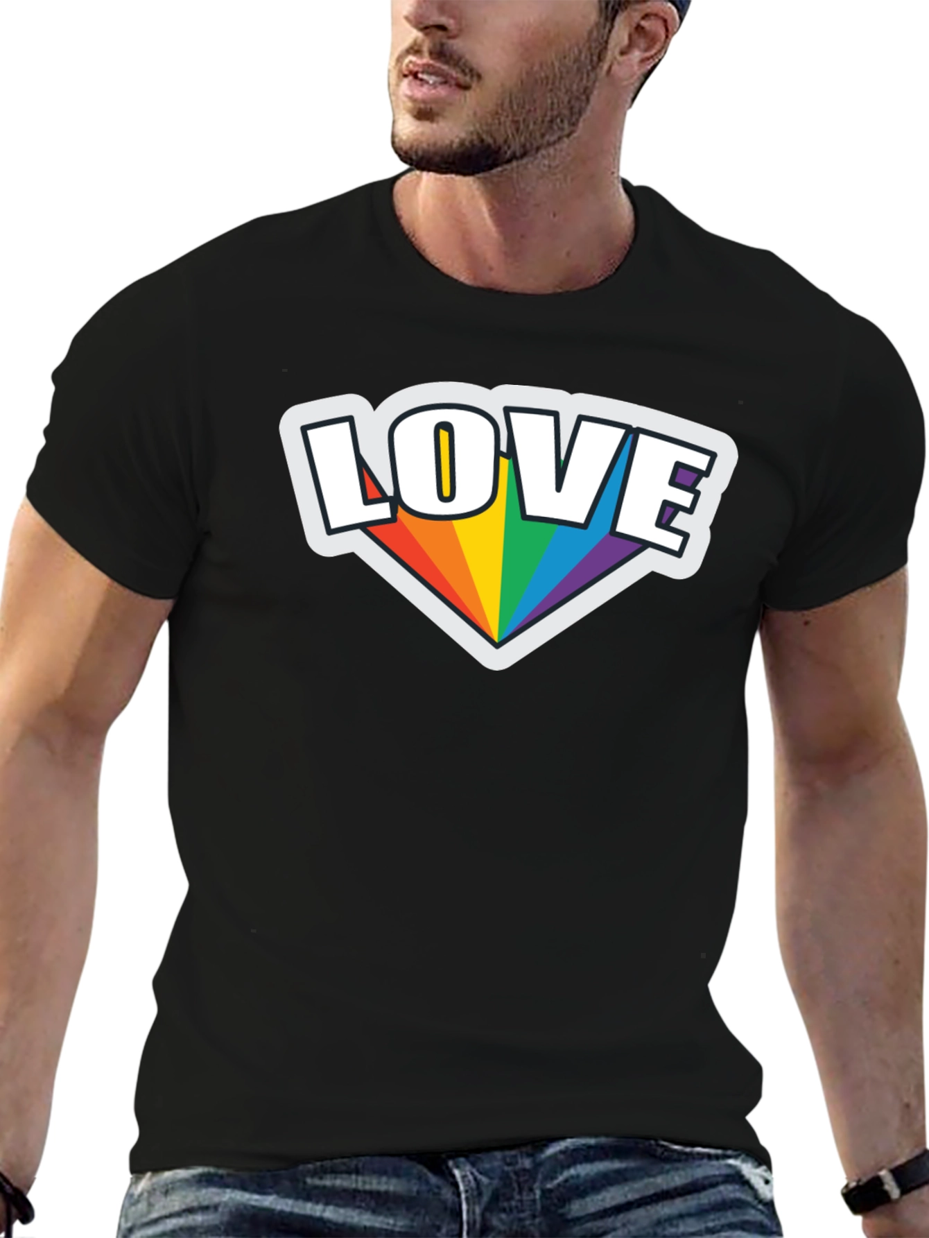 Love Rainbow Pride Graphic T-Shirt