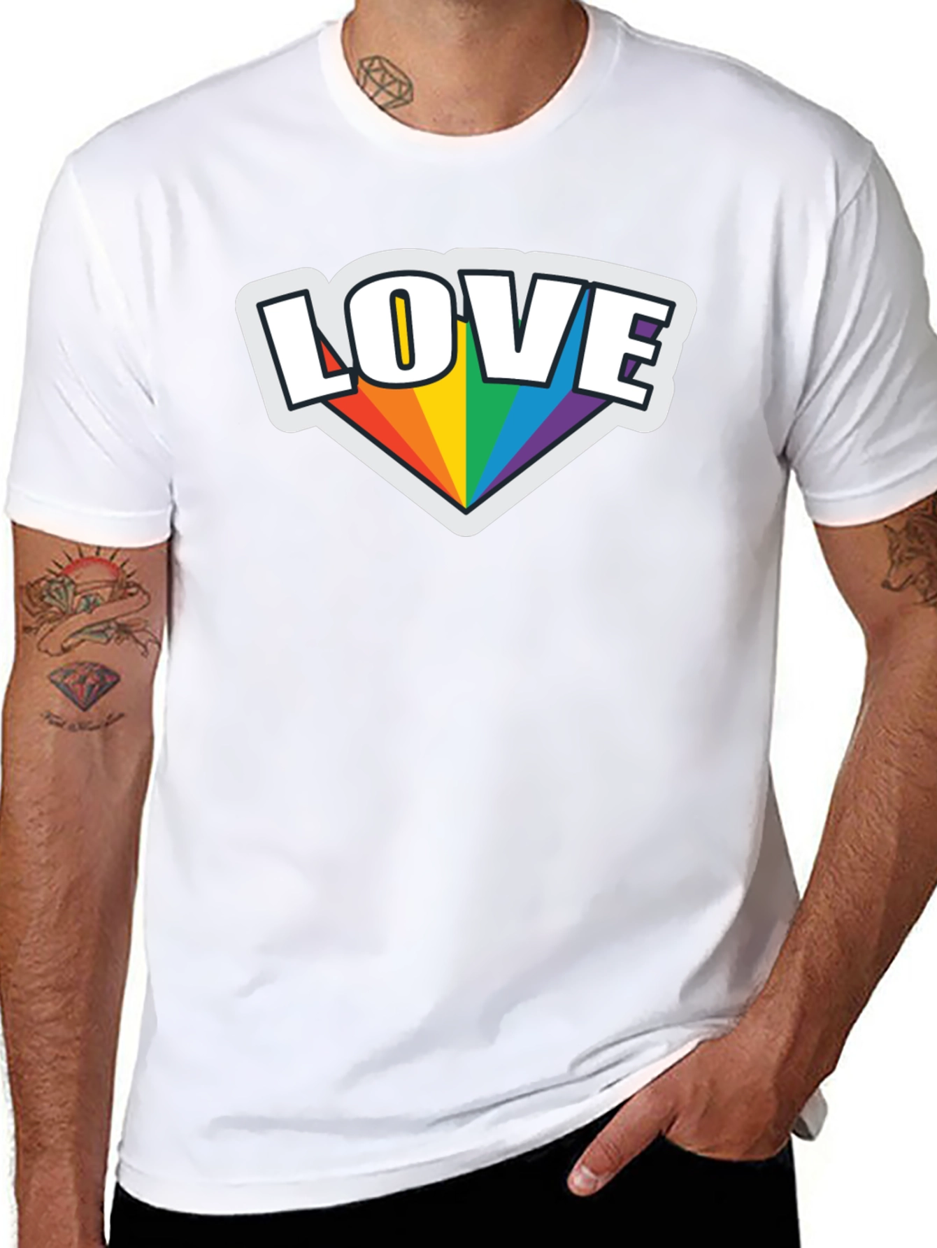 Love Rainbow Pride Graphic T-Shirt
