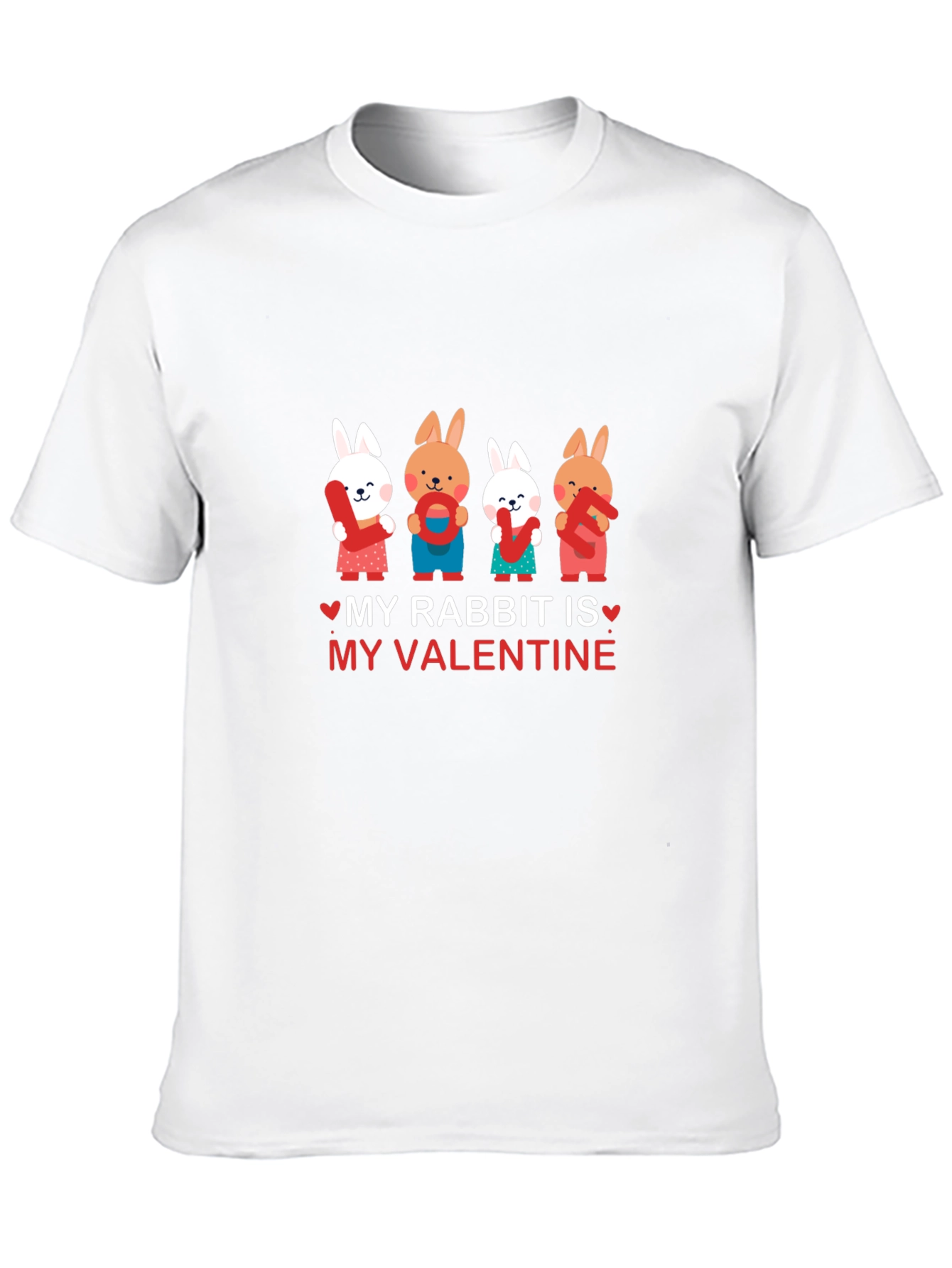 My Rabbit is My Valentine Graphic Tee