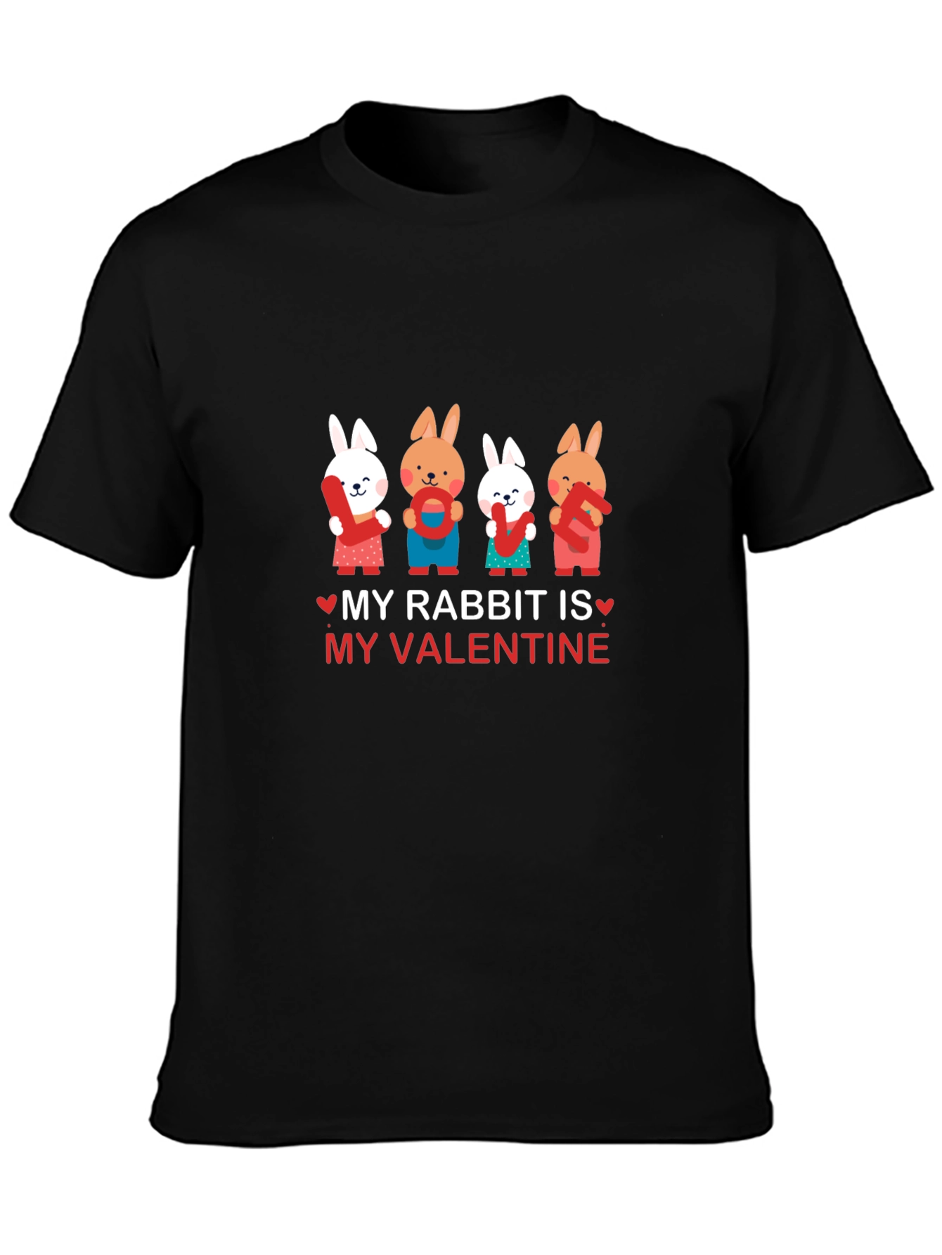 My Rabbit is My Valentine Graphic Tee