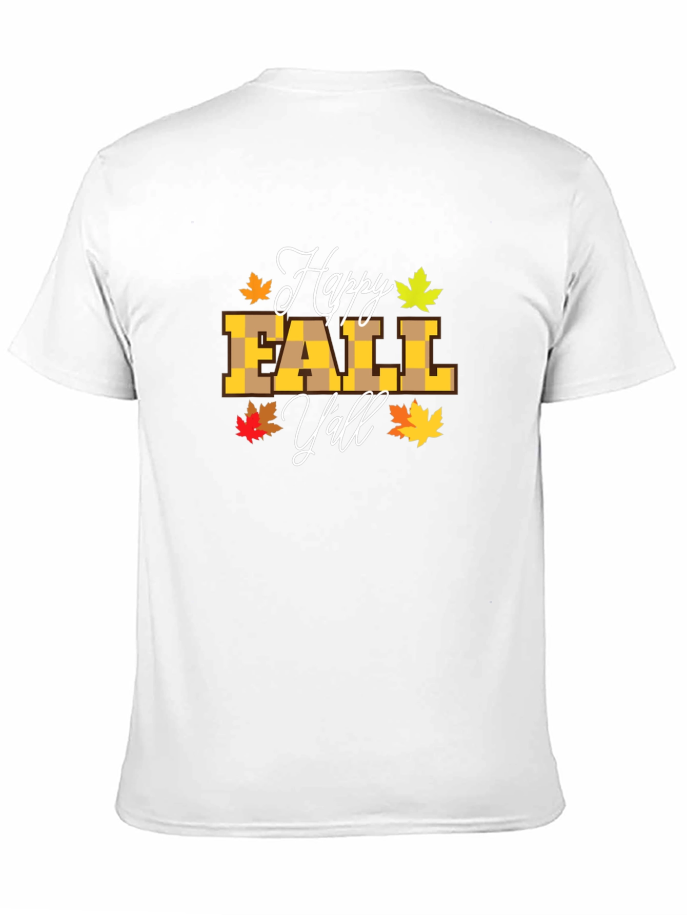 Happy Fall Yall Black T-Shirt