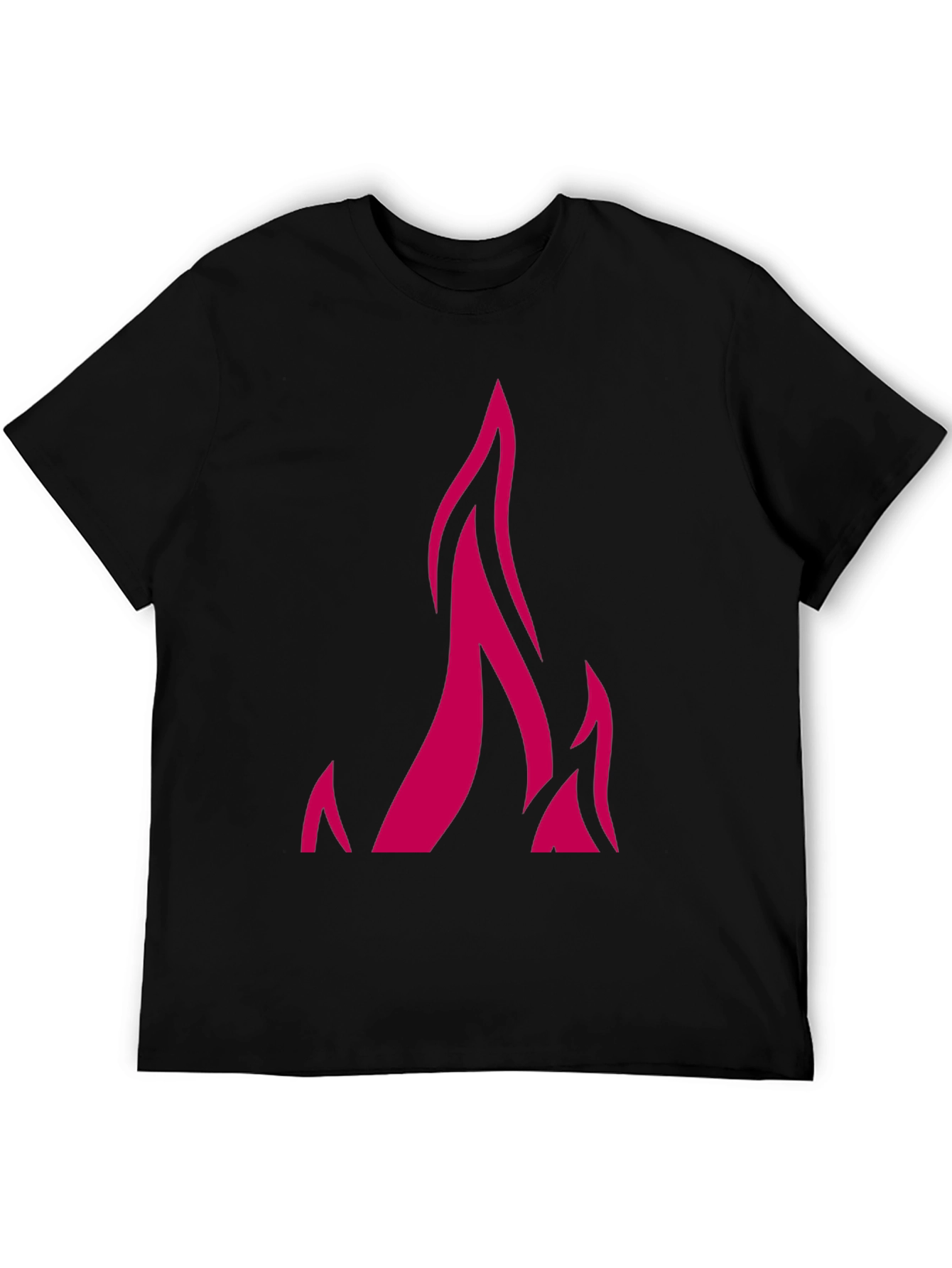 Flame Graphic Black Tee