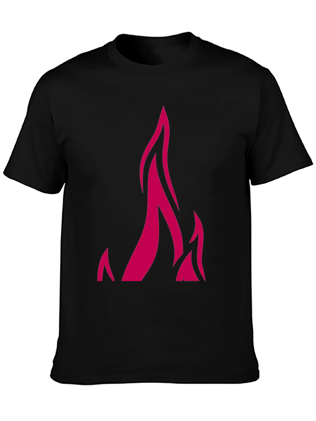Flame Graphic Black Tee
