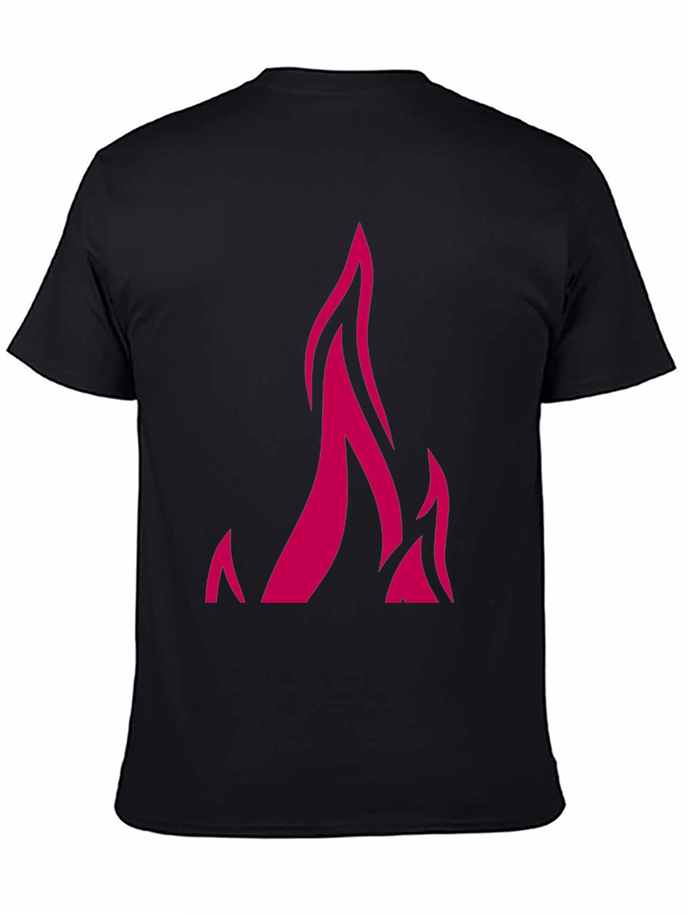 Flame Graphic Black Tee