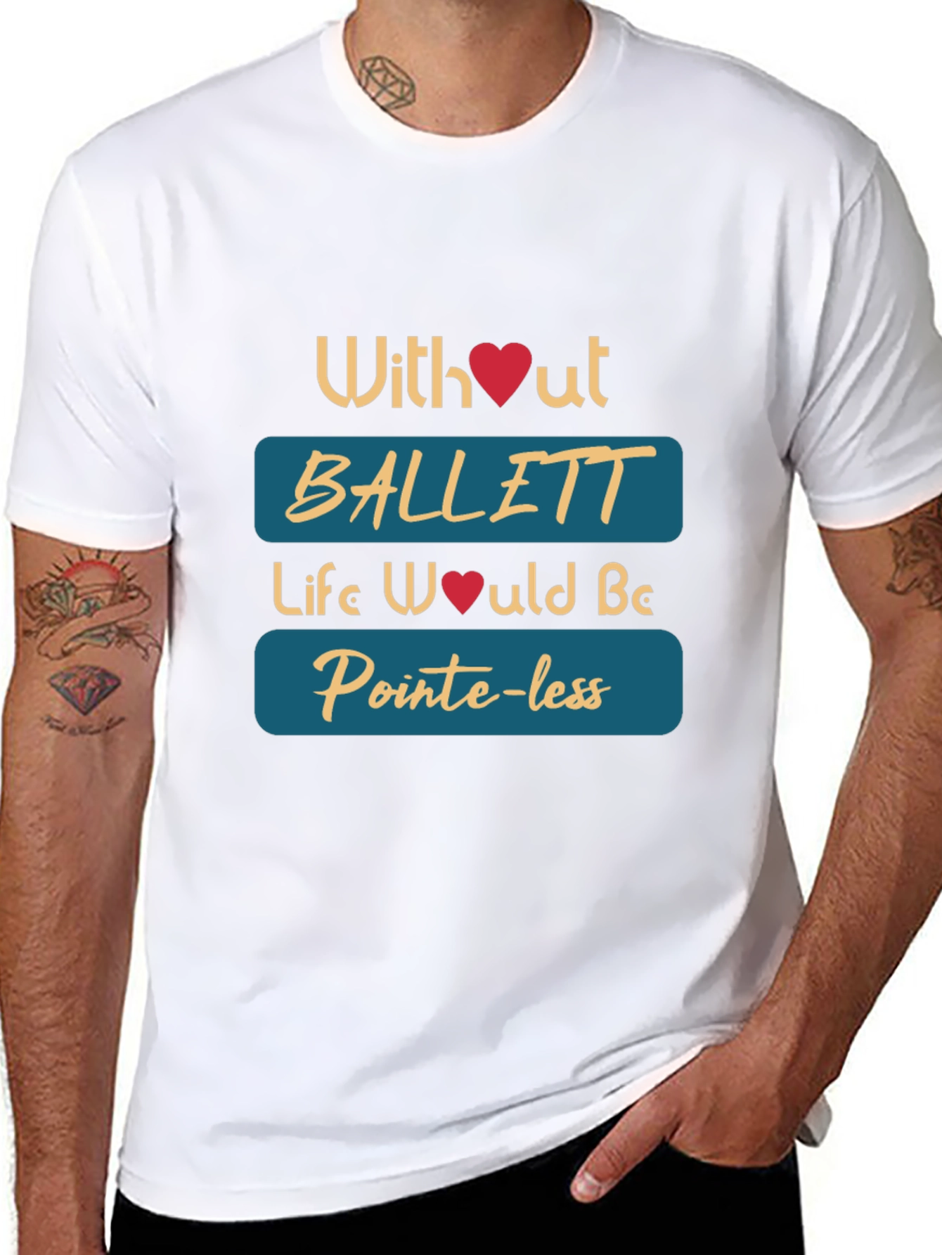 Ballet Lovers T-Shirt - Pointe-less Without Ballet