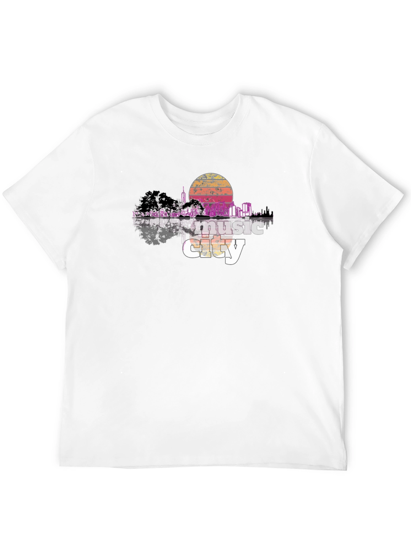 Music City Black Graphic T-Shirt