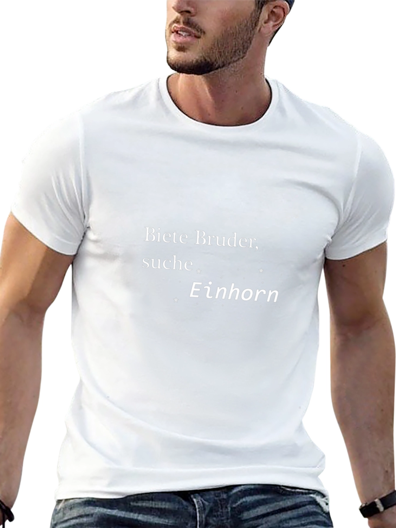 Biete Bruder Suche Einhorn Mens T-Shirt