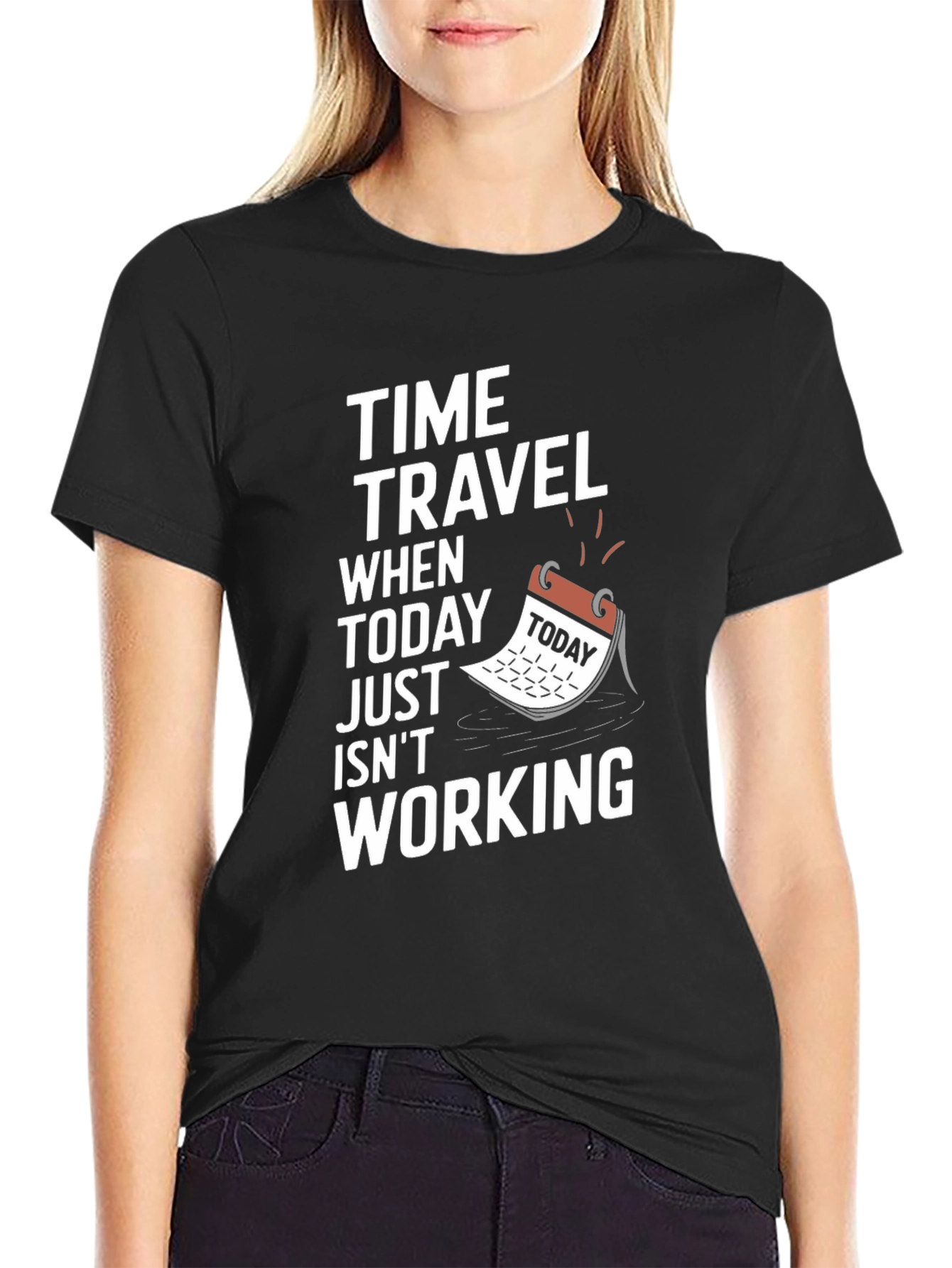 Time Travel Graphic Tee - Today Isnt Working