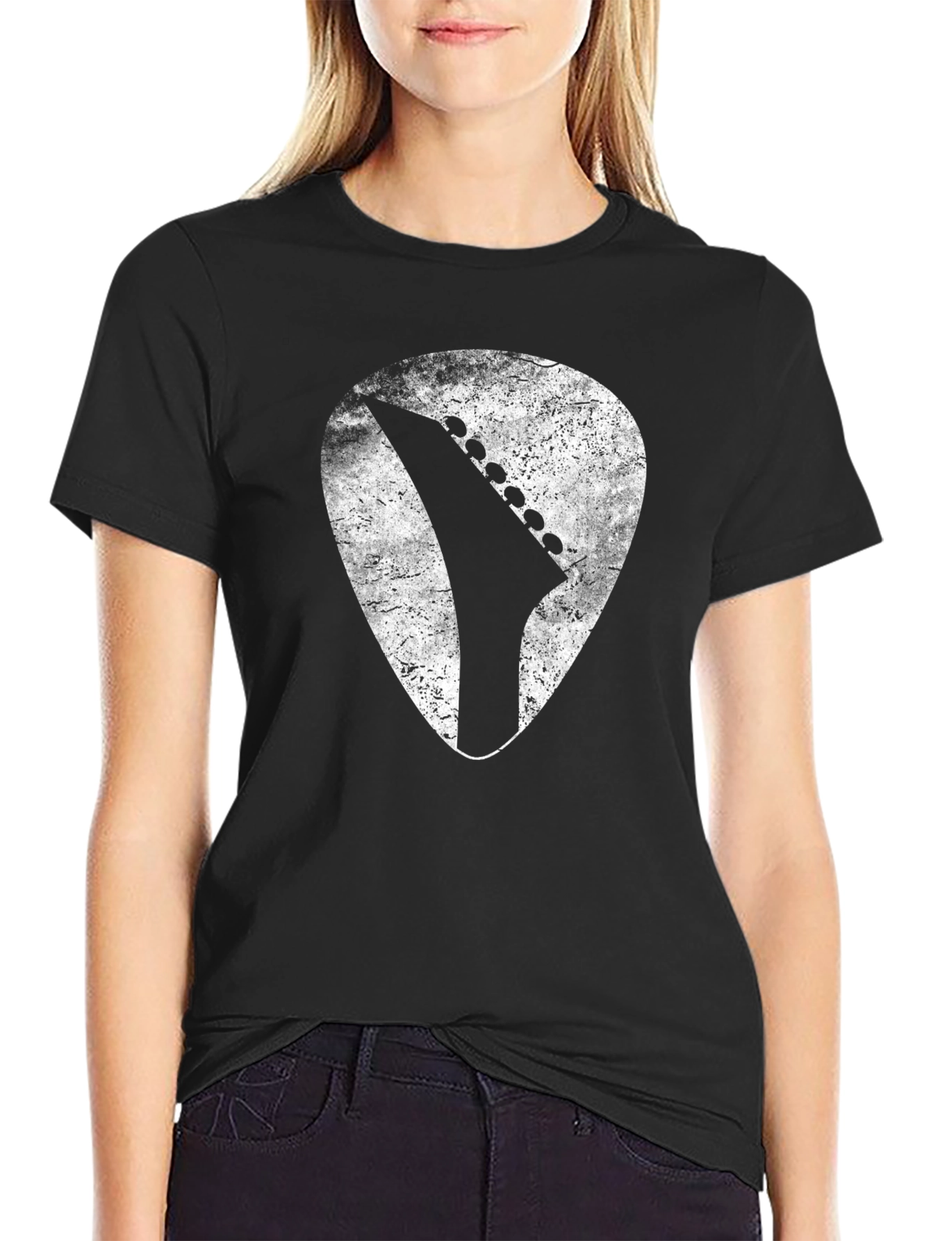 Guitar Pick Headstock T-Shirt - Rock Musician Tee